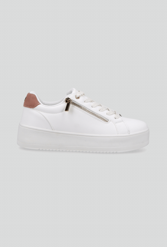 Zapatilla Urbana  Plataforma con Cierre Decorativo  Mujer-3