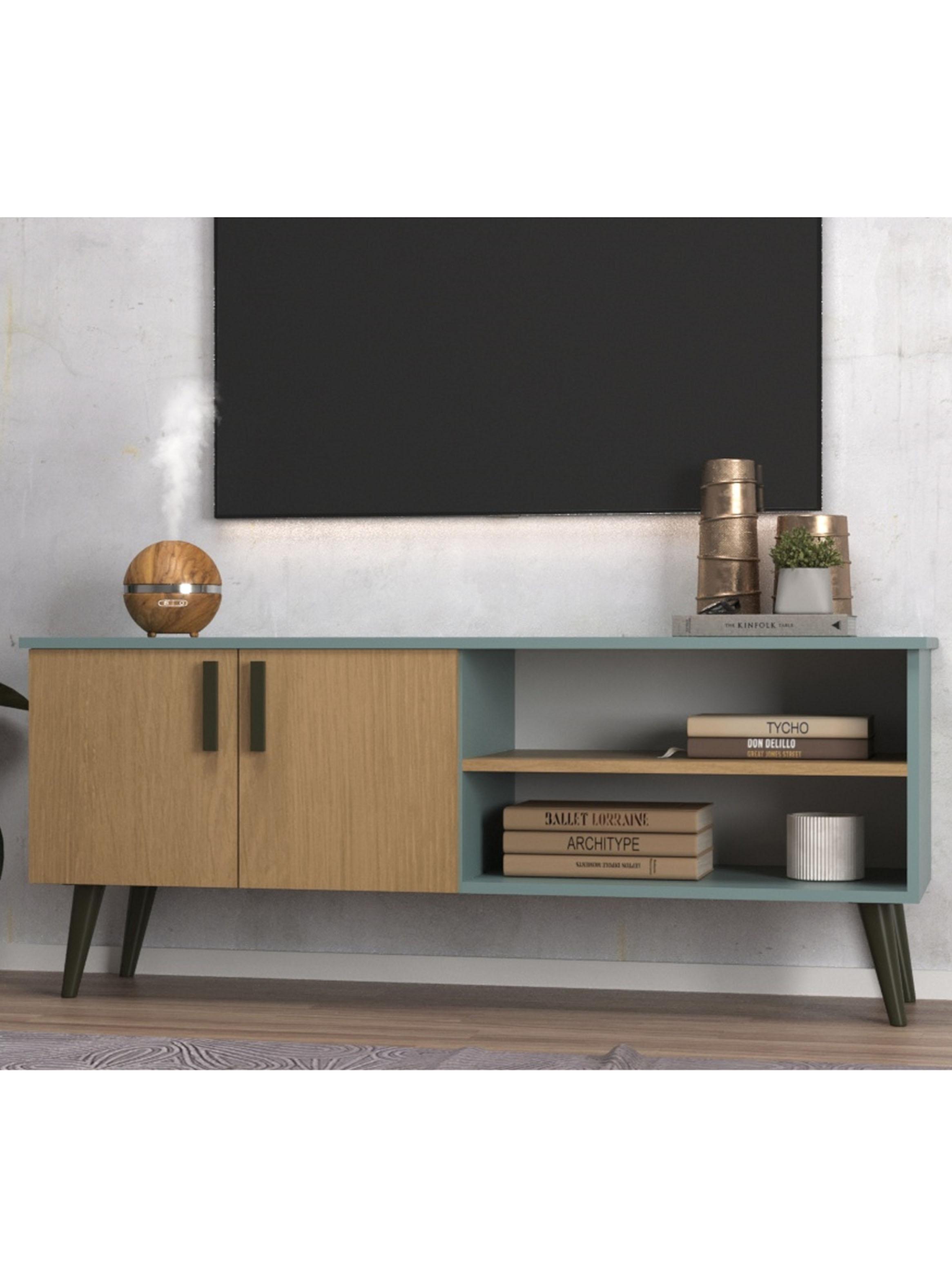 Rack TV 50" Catar Grey Nogal-3