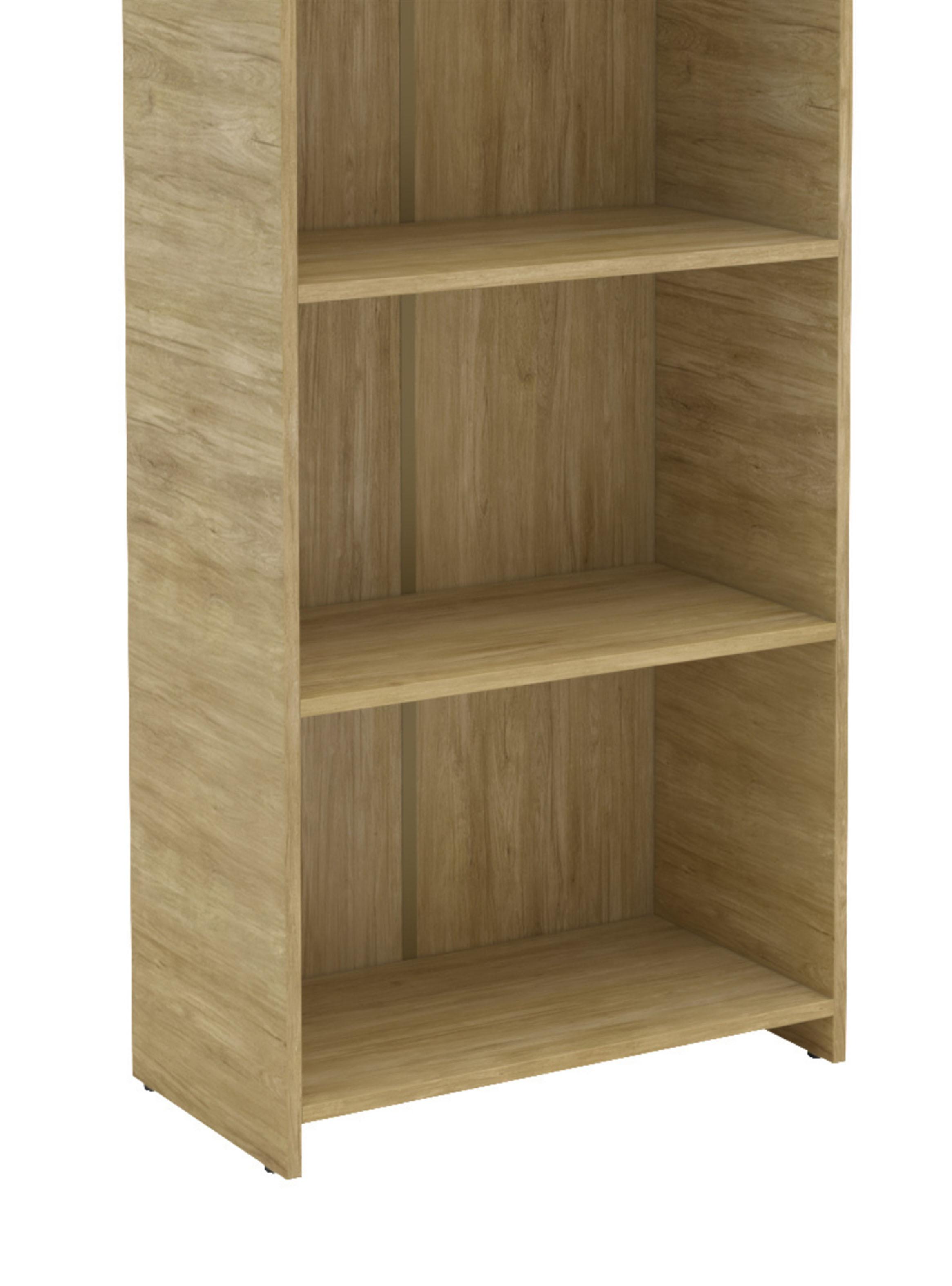 Librero Lib 5 Repisas Café 183x30x57 cm-2