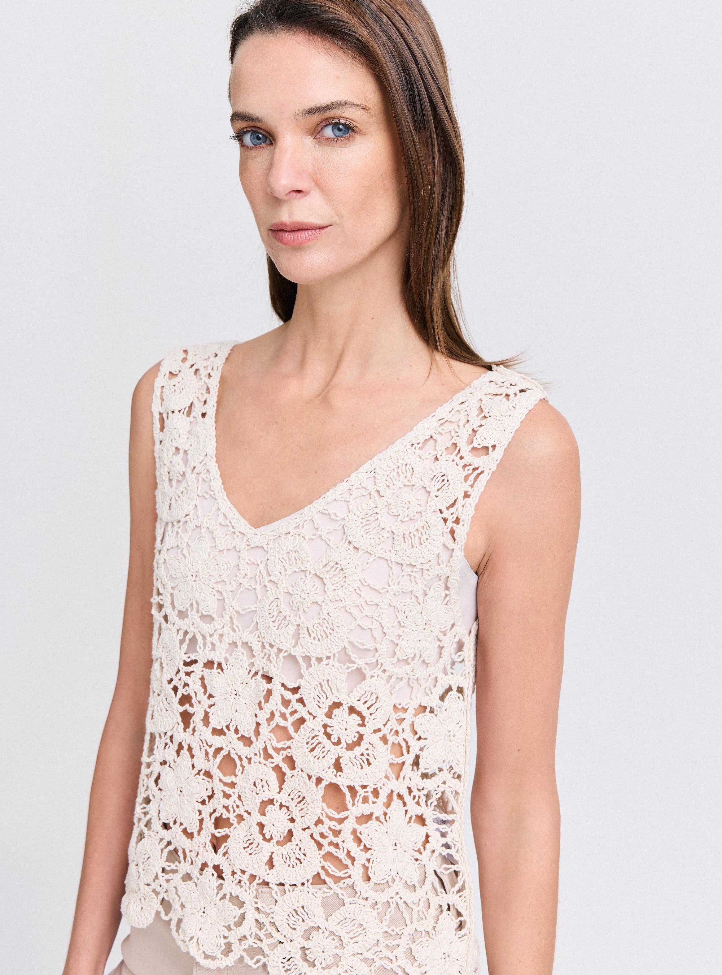 Polera Tejida Macramé-2