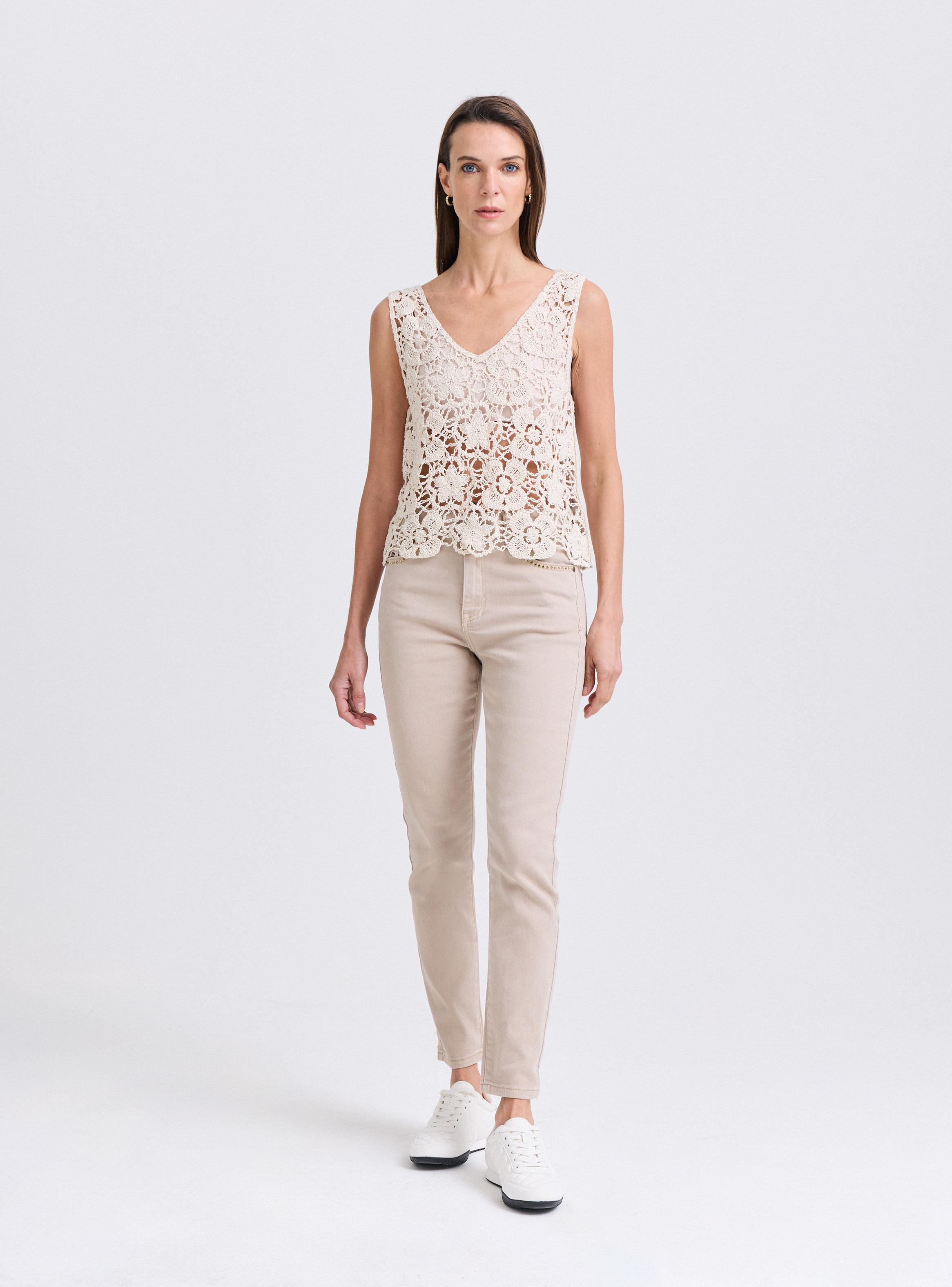 Polera Tejida Macramé-4