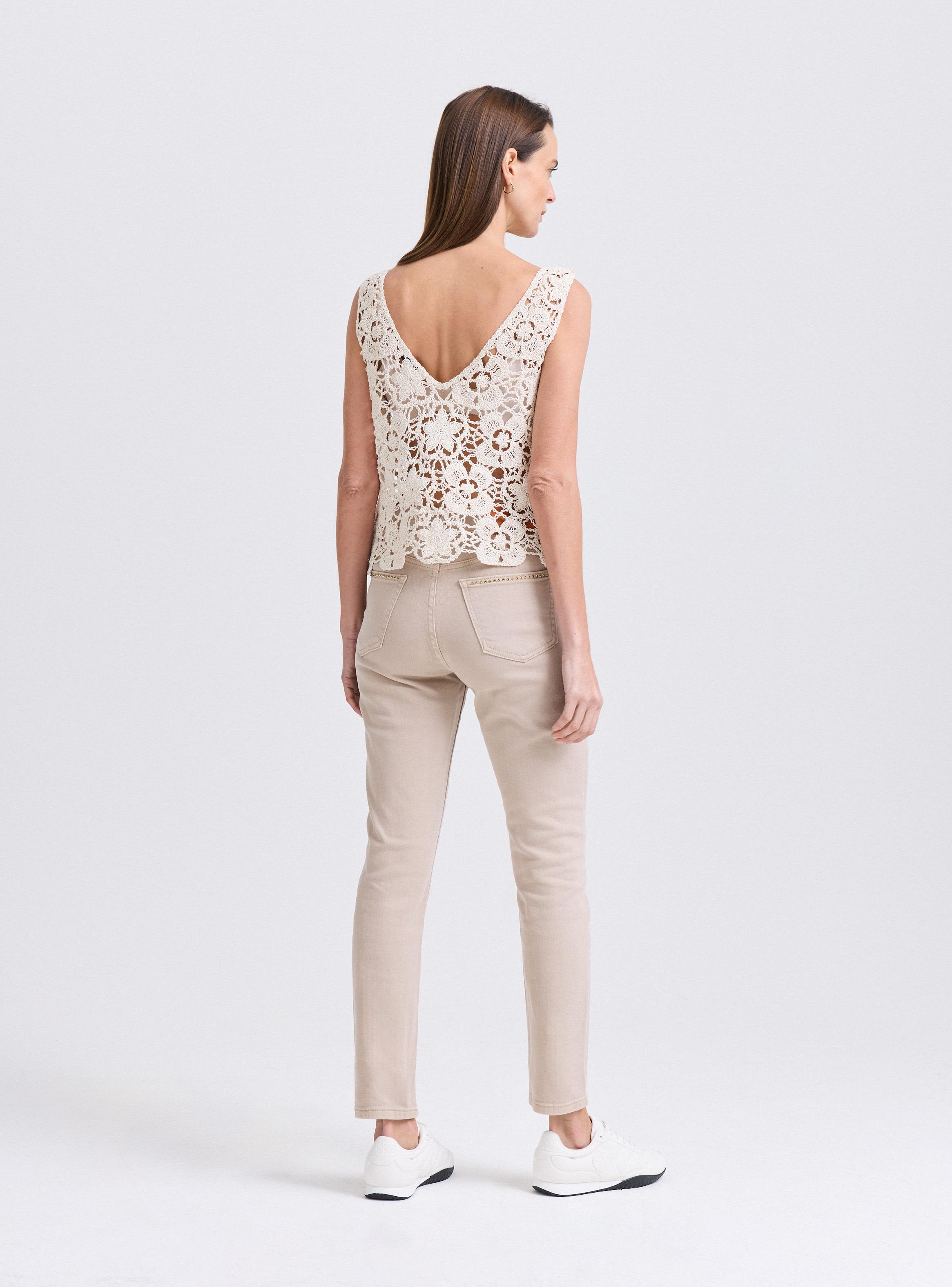 Polera Tejida Macramé-5