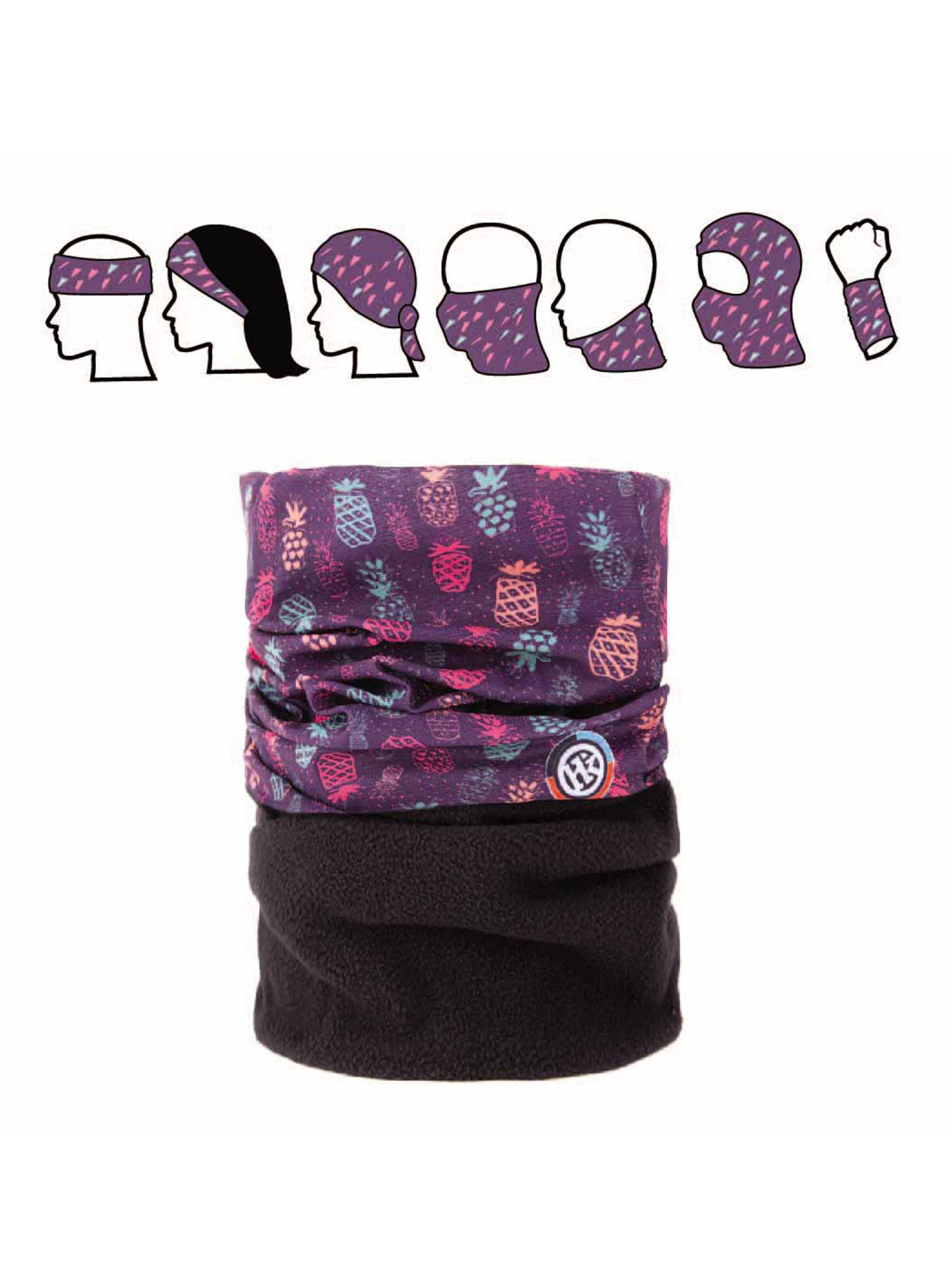 Bandana Hook Polar y Tela Nylon Color Púrpura-1