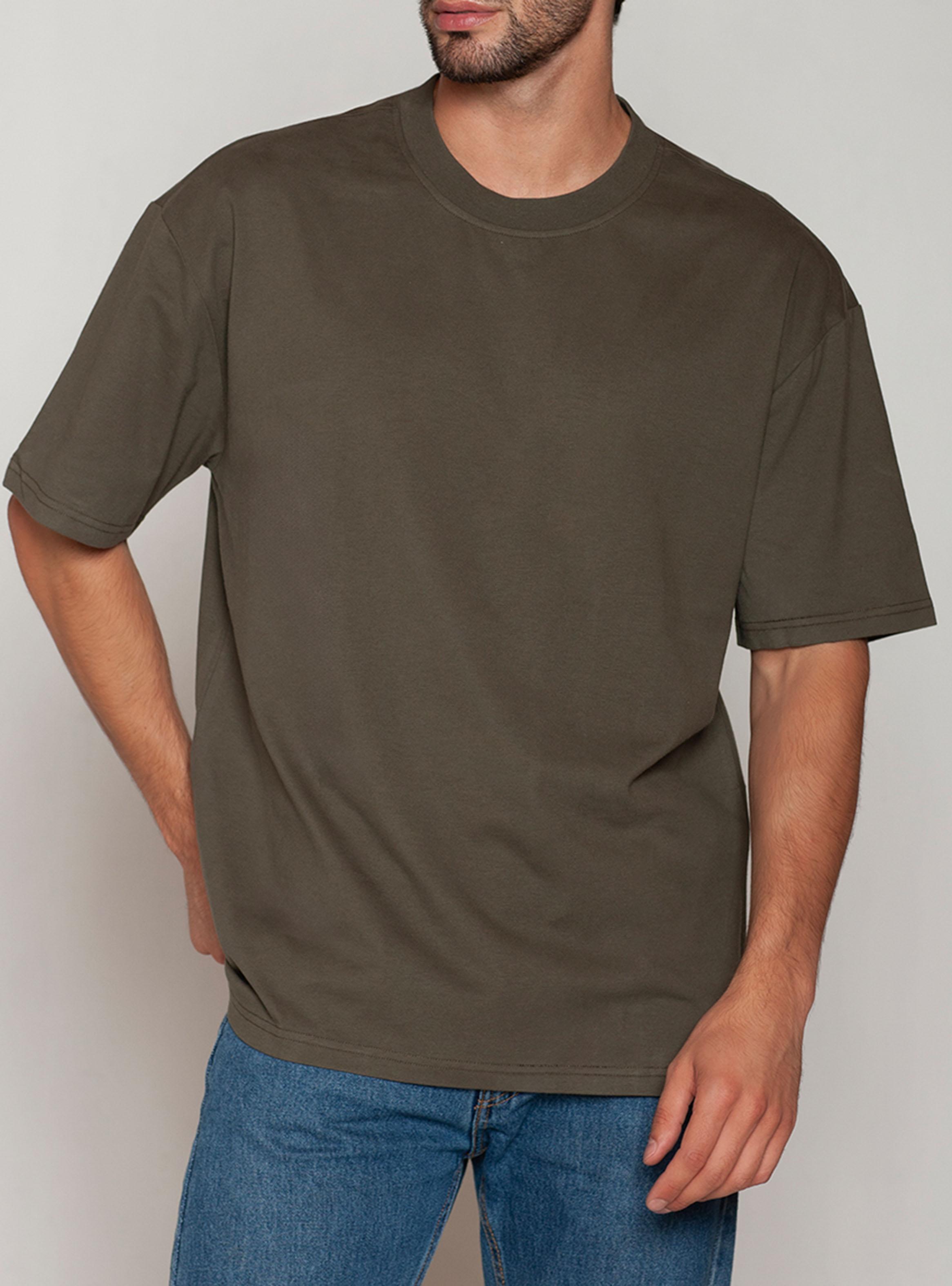 Camiseta Algodón Oversize Cuello Polo-0