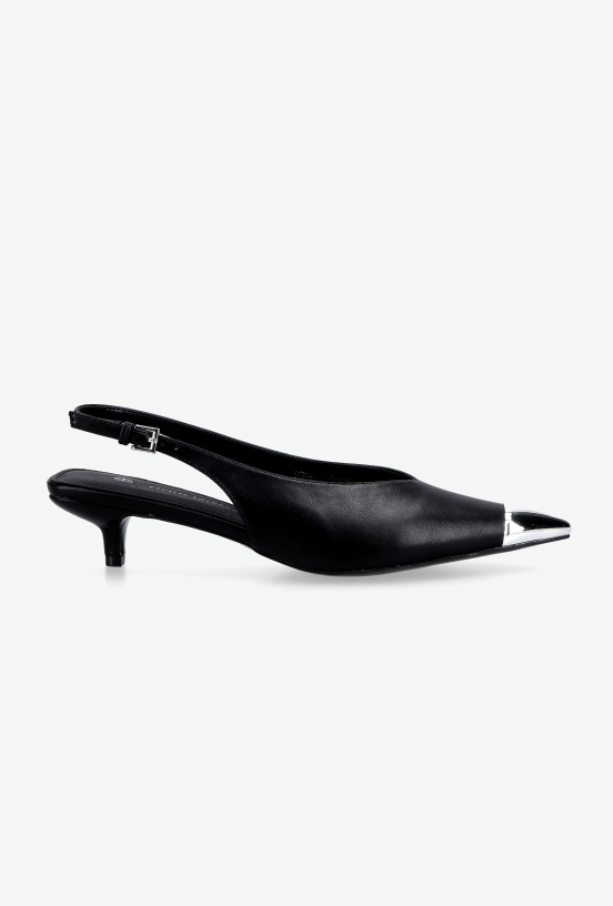 Zapato Casual  Slingback con Puntera Metálica Mujer-3