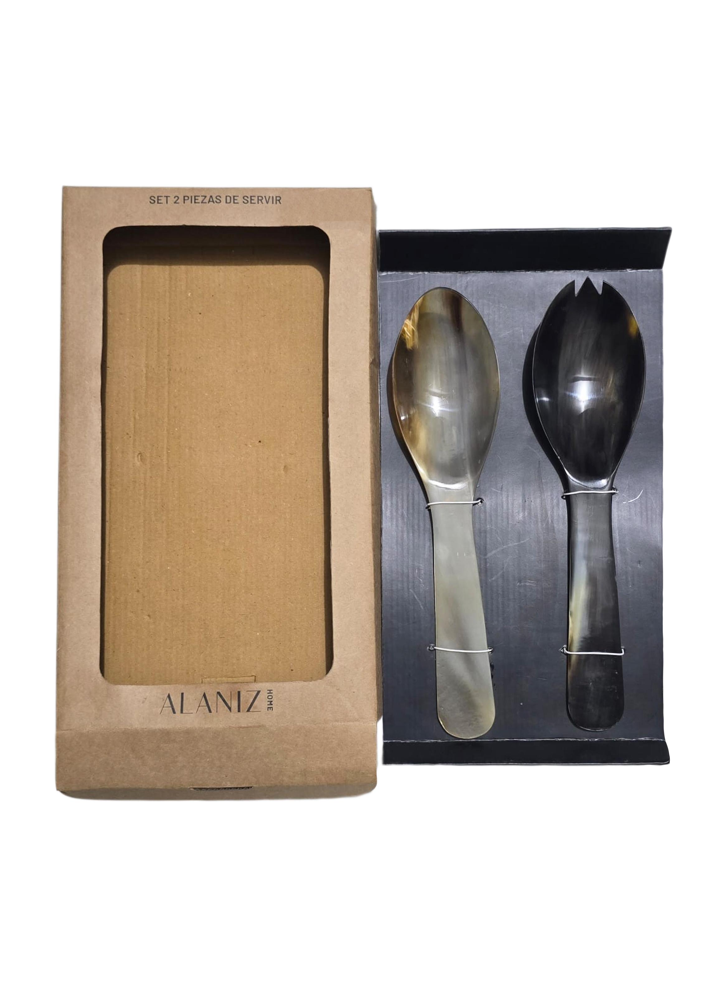 Set de 2 Piezas Servir Cacho Tribal-2