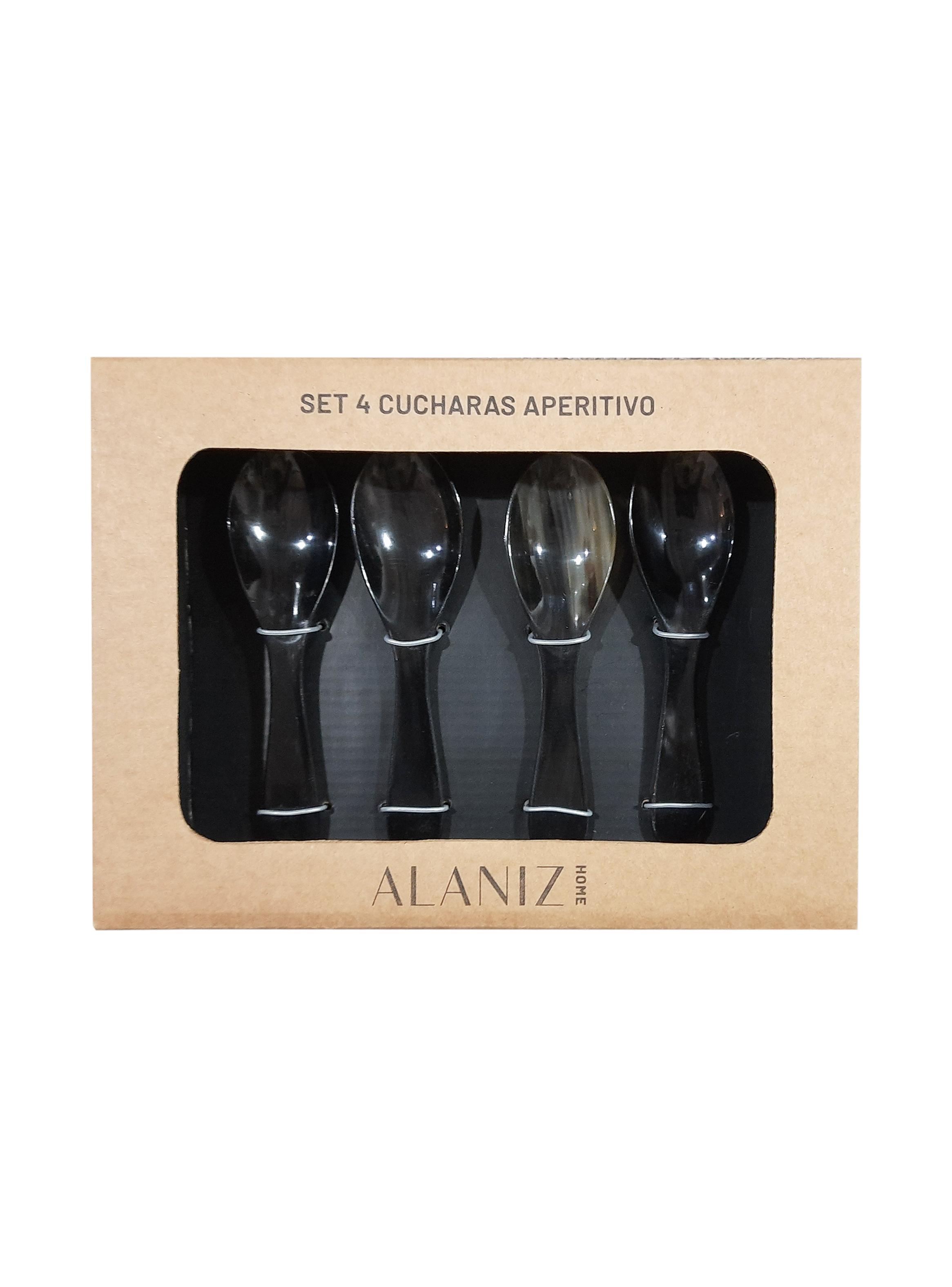 Set de 4 Cucharas Aperitivo Cacho Tribal-1