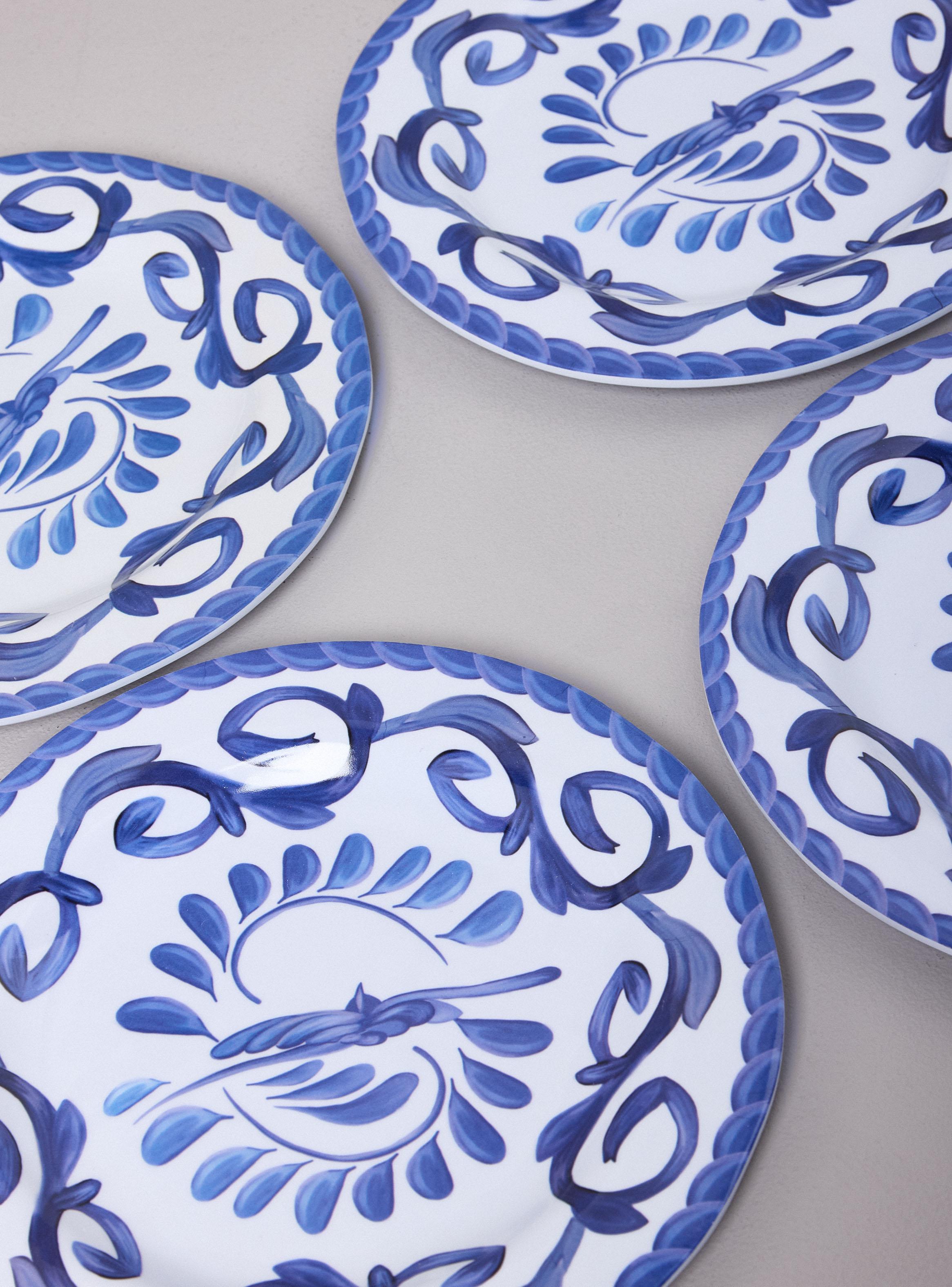 Set 4 Platos 22.8 cm Melamina Amalfi-2