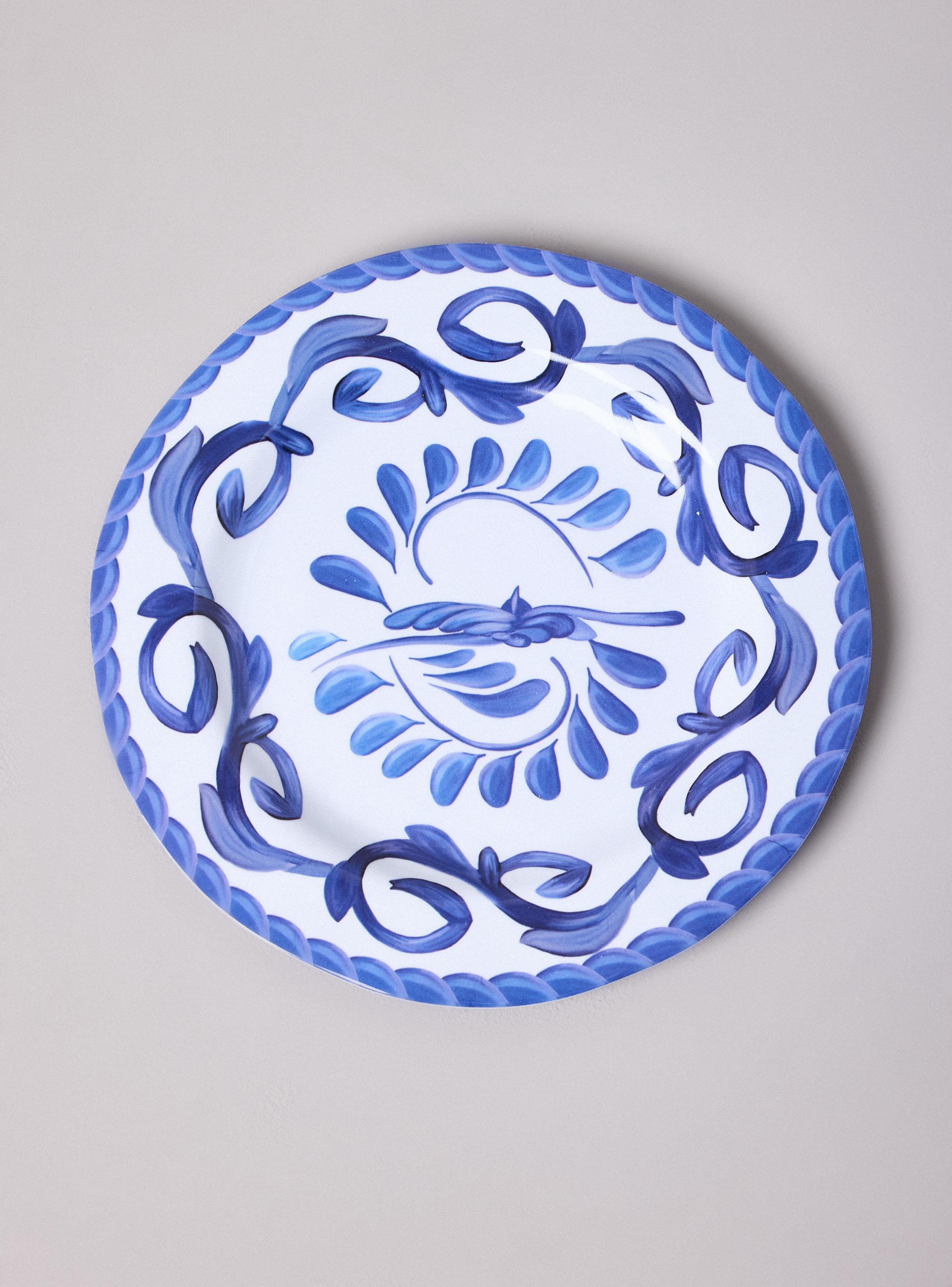 Set 4 Platos 22.8 cm Melamina Amalfi-1