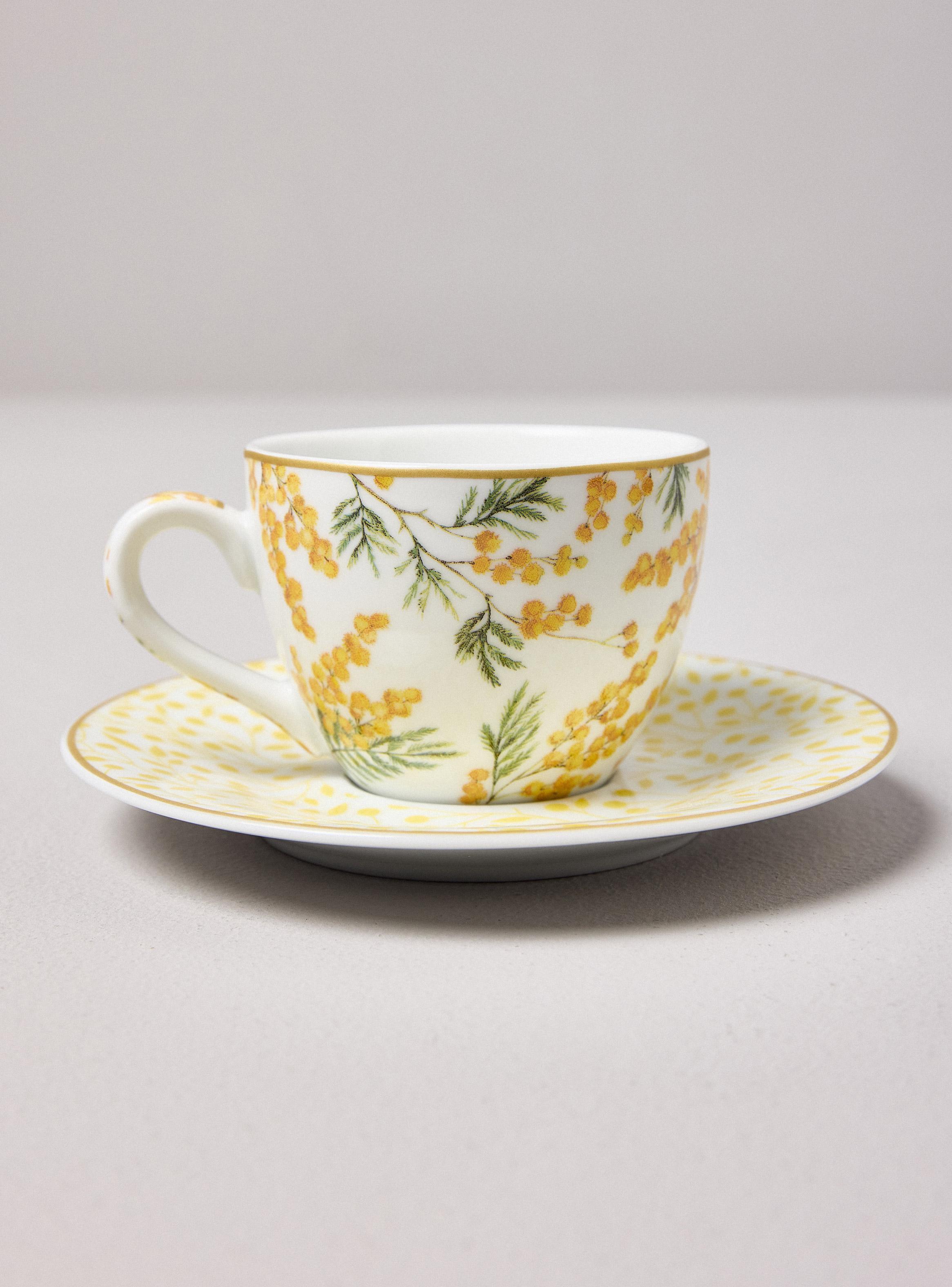Set 2 Tazas 110 ml + Platillos Mimosa-2