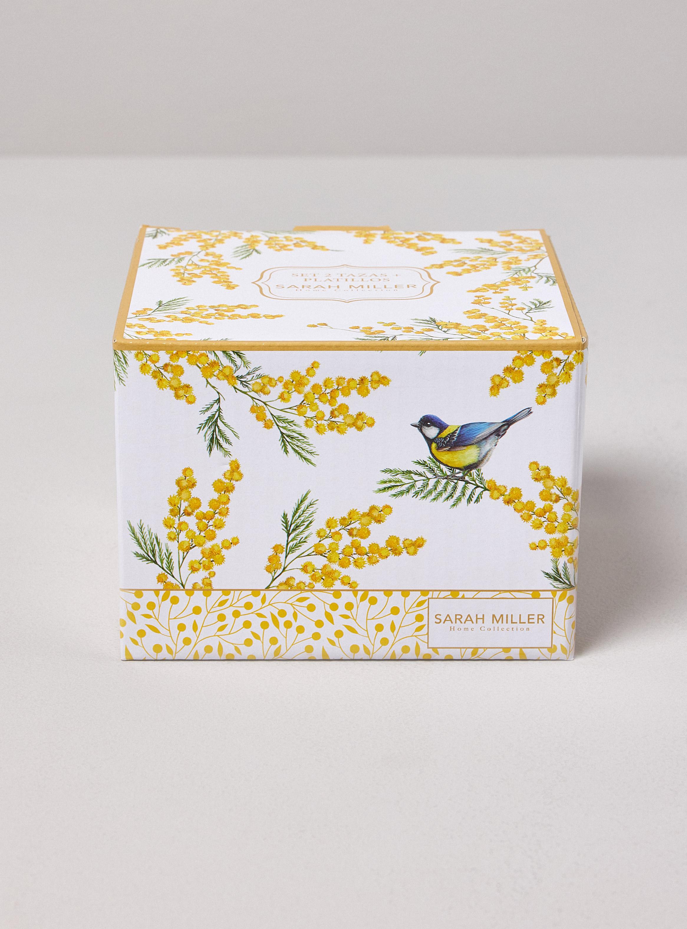 Set 2 Tazas 110 ml + Platillos Mimosa-3
