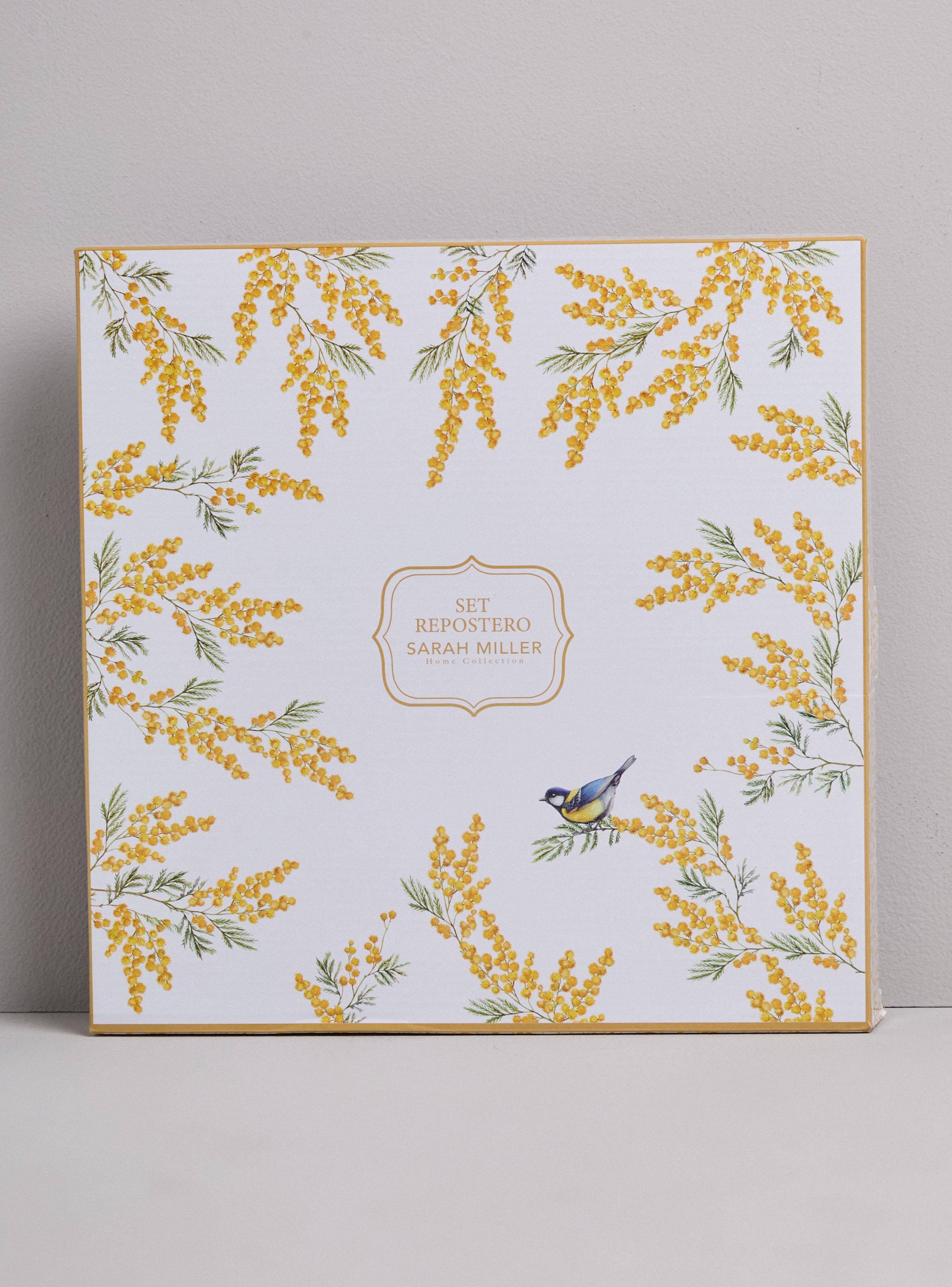 Set Plato de Torta 30 cm +  Paleta Mimosa-2