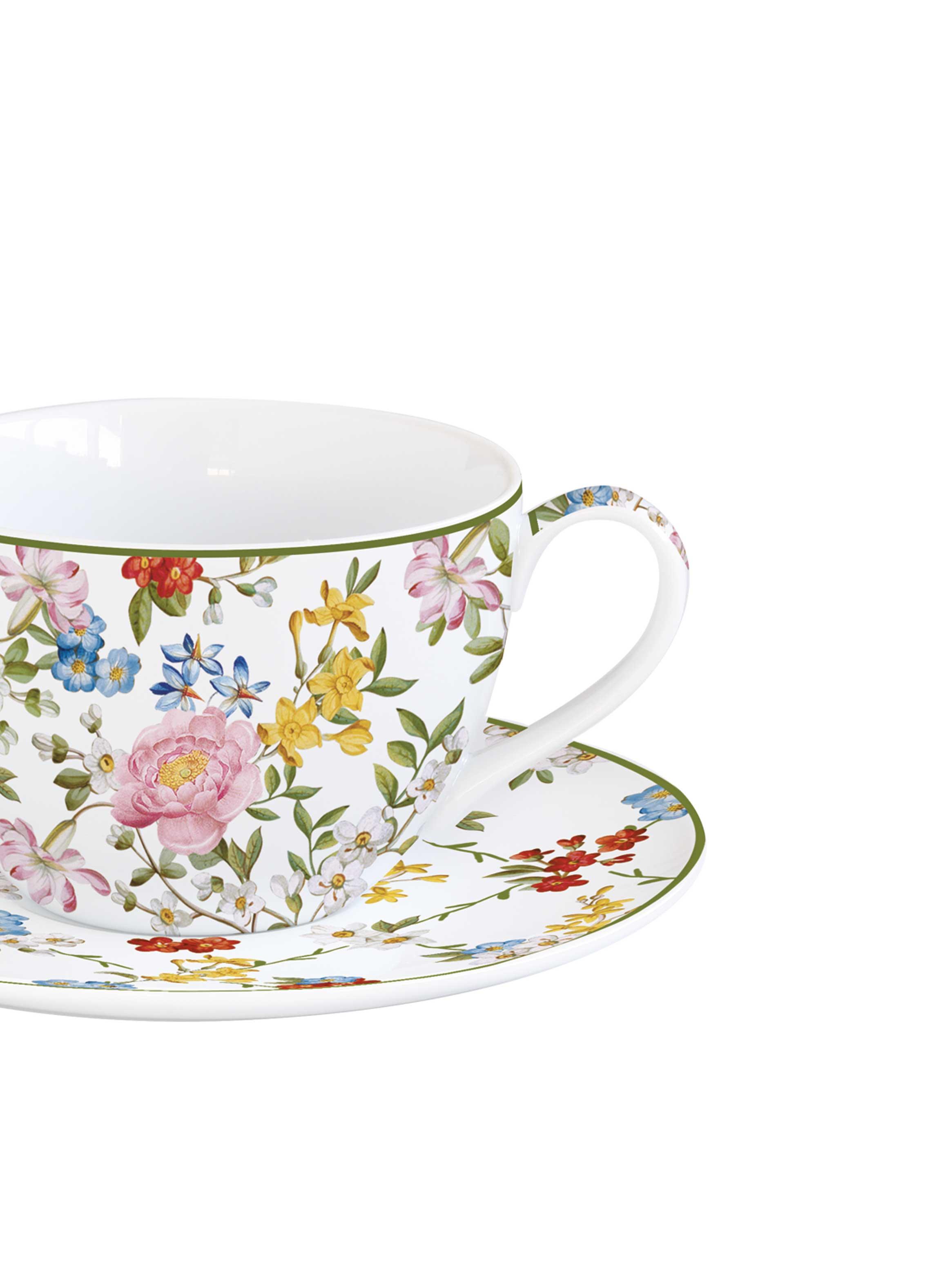 Set 2 Tazas 110 ml + Platillos Garden Dreams-1