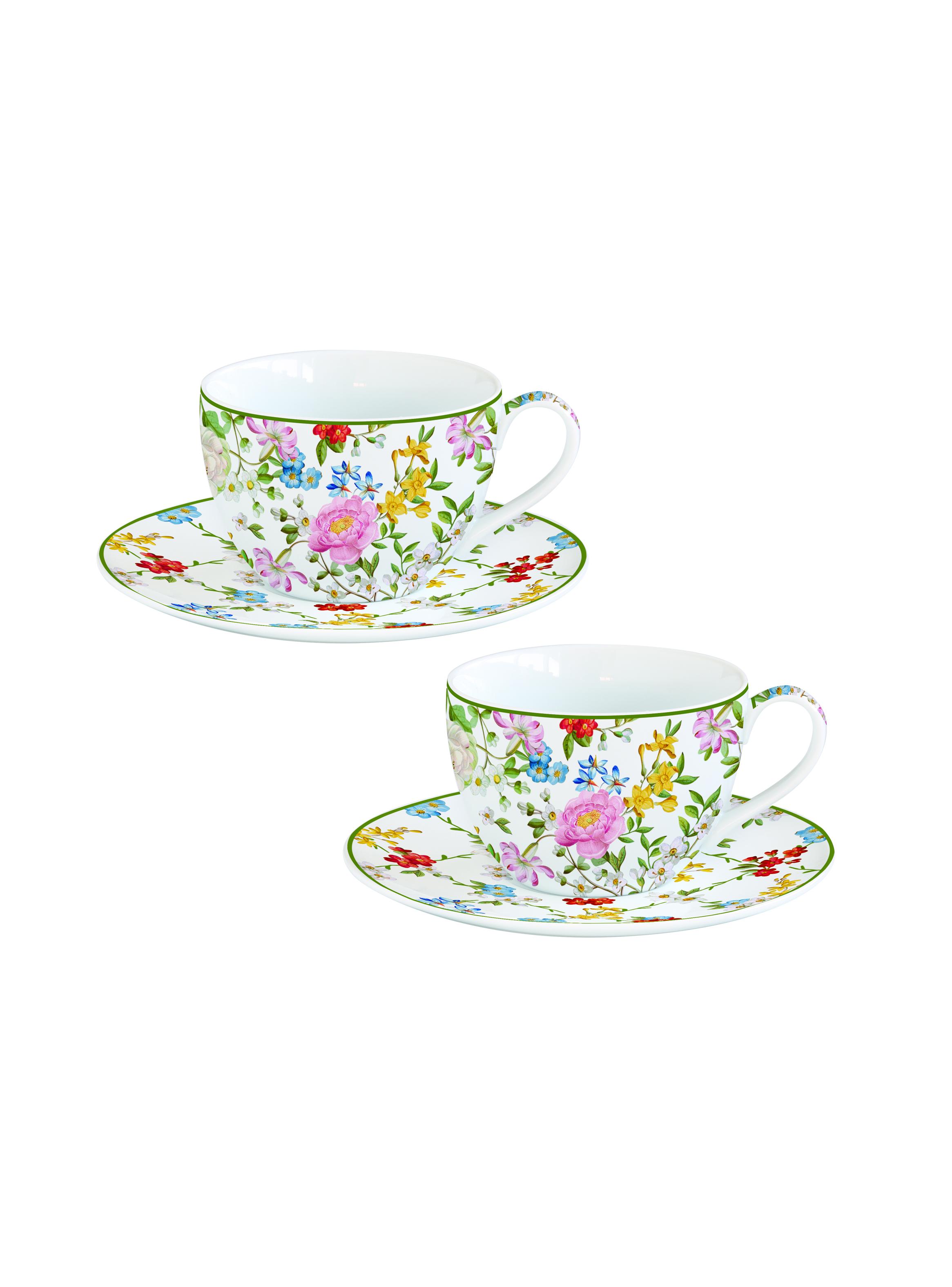 Set 2 Tazas 110 ml + Platillos Garden Dreams-0