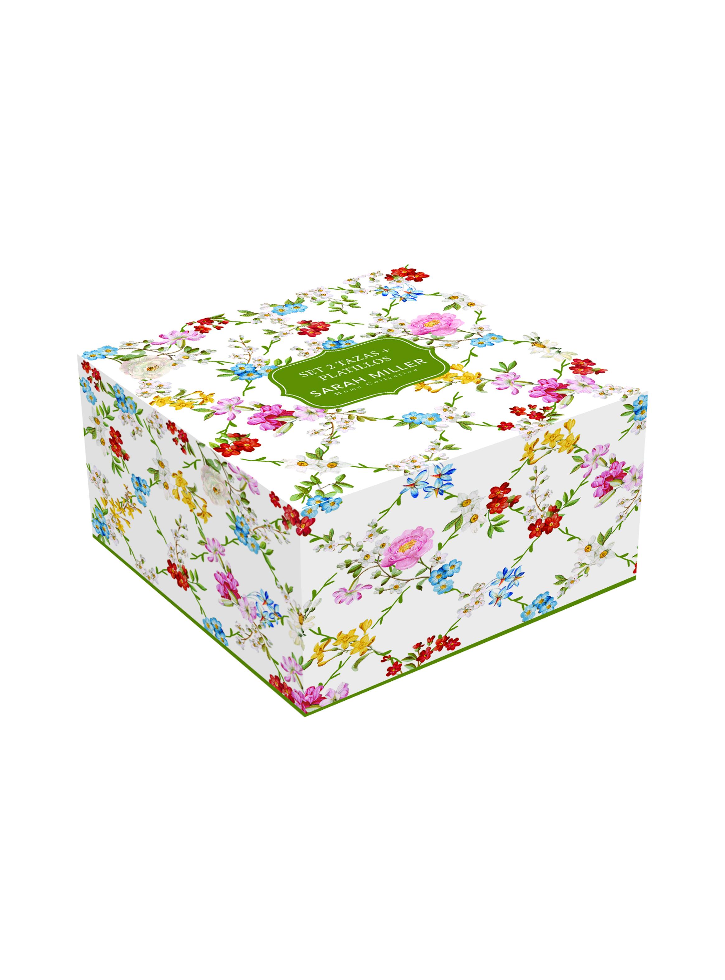 Set 2 Tazas 110 ml + Platillos Garden Dreams-2