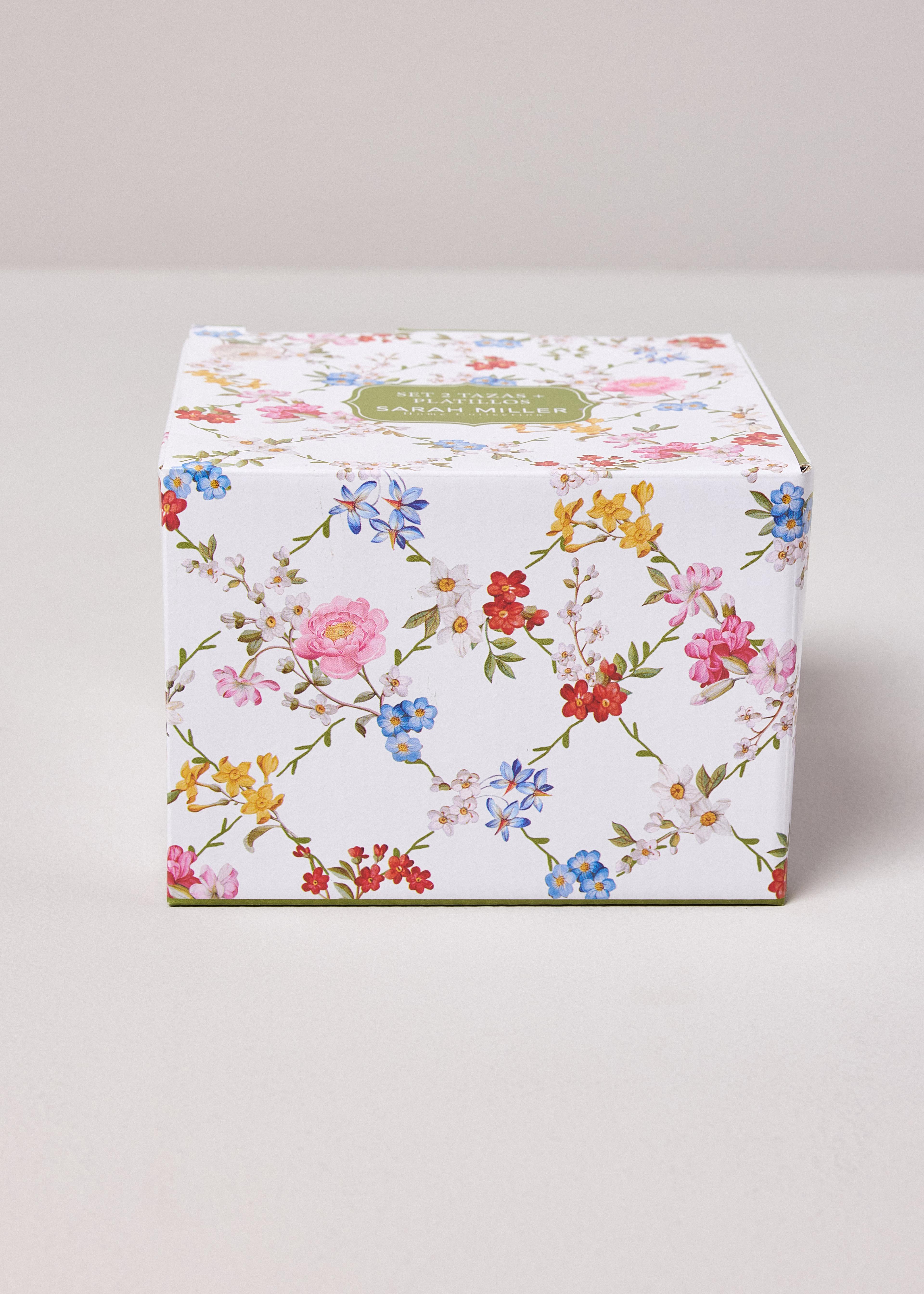 Set 2 Tazas 110 ml + Platillos Garden Dreams-3