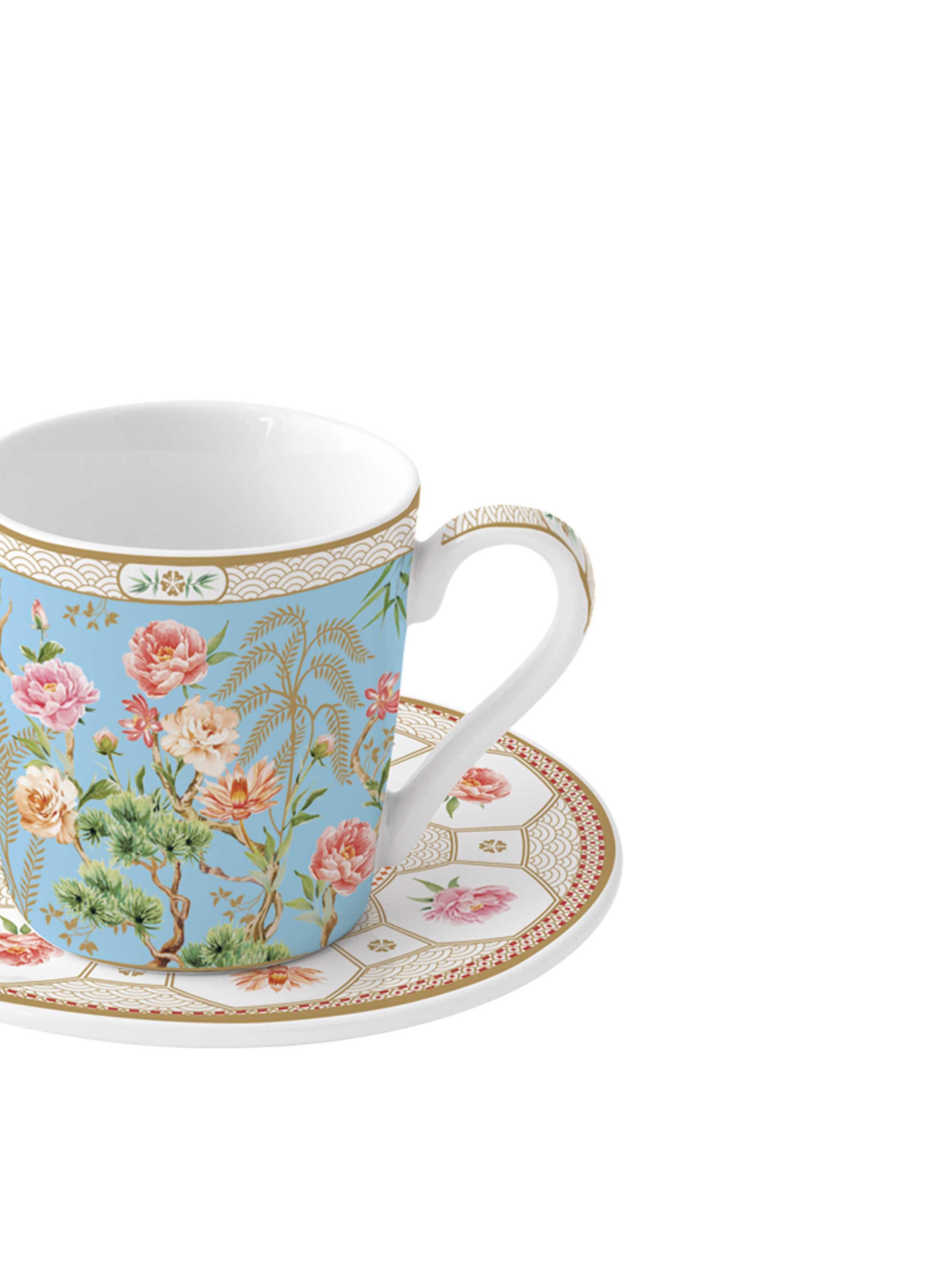 Set 6 Tazas Café + Platillo-4