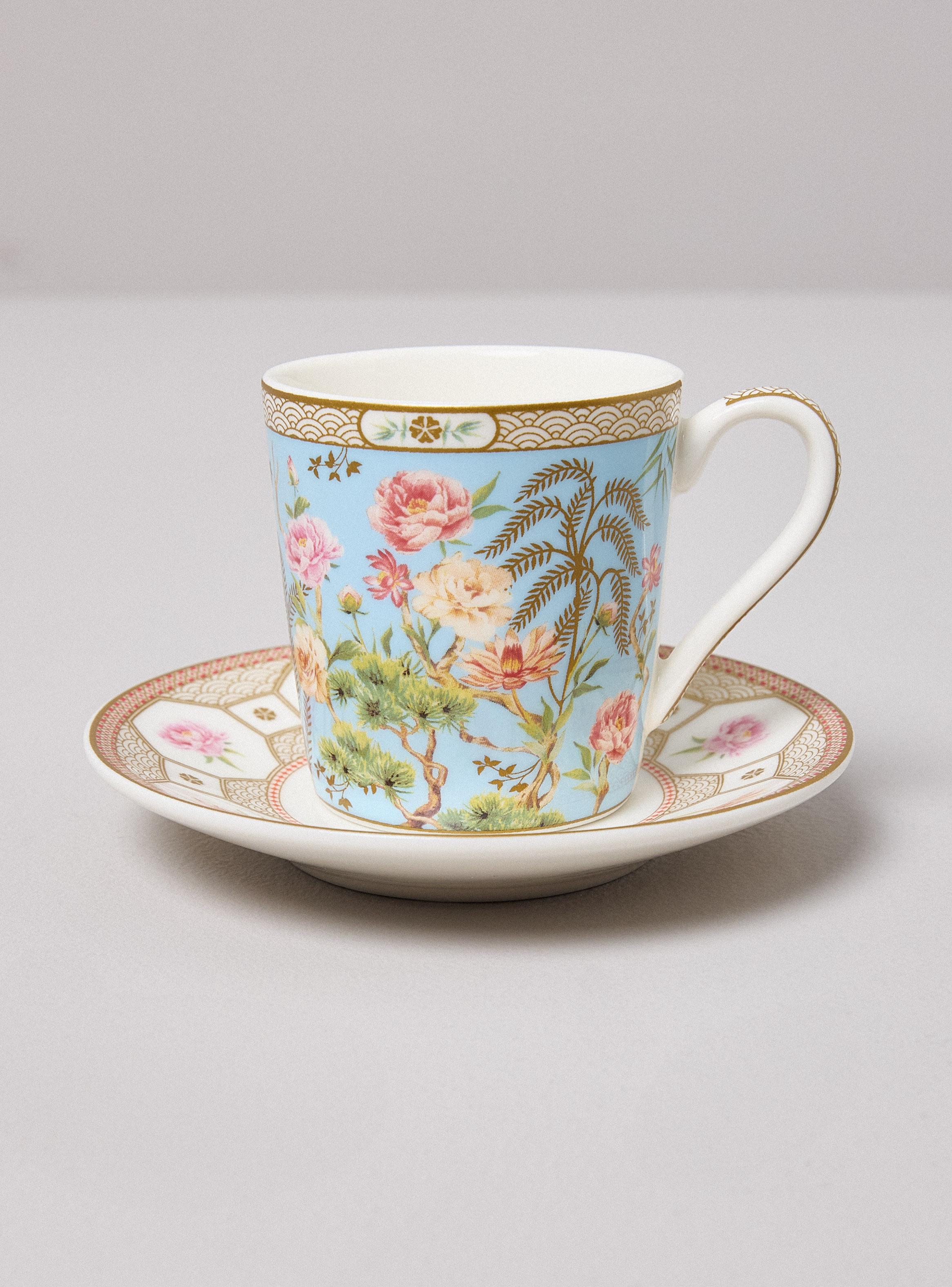 Set 6 Tazas Café + Platillo-2