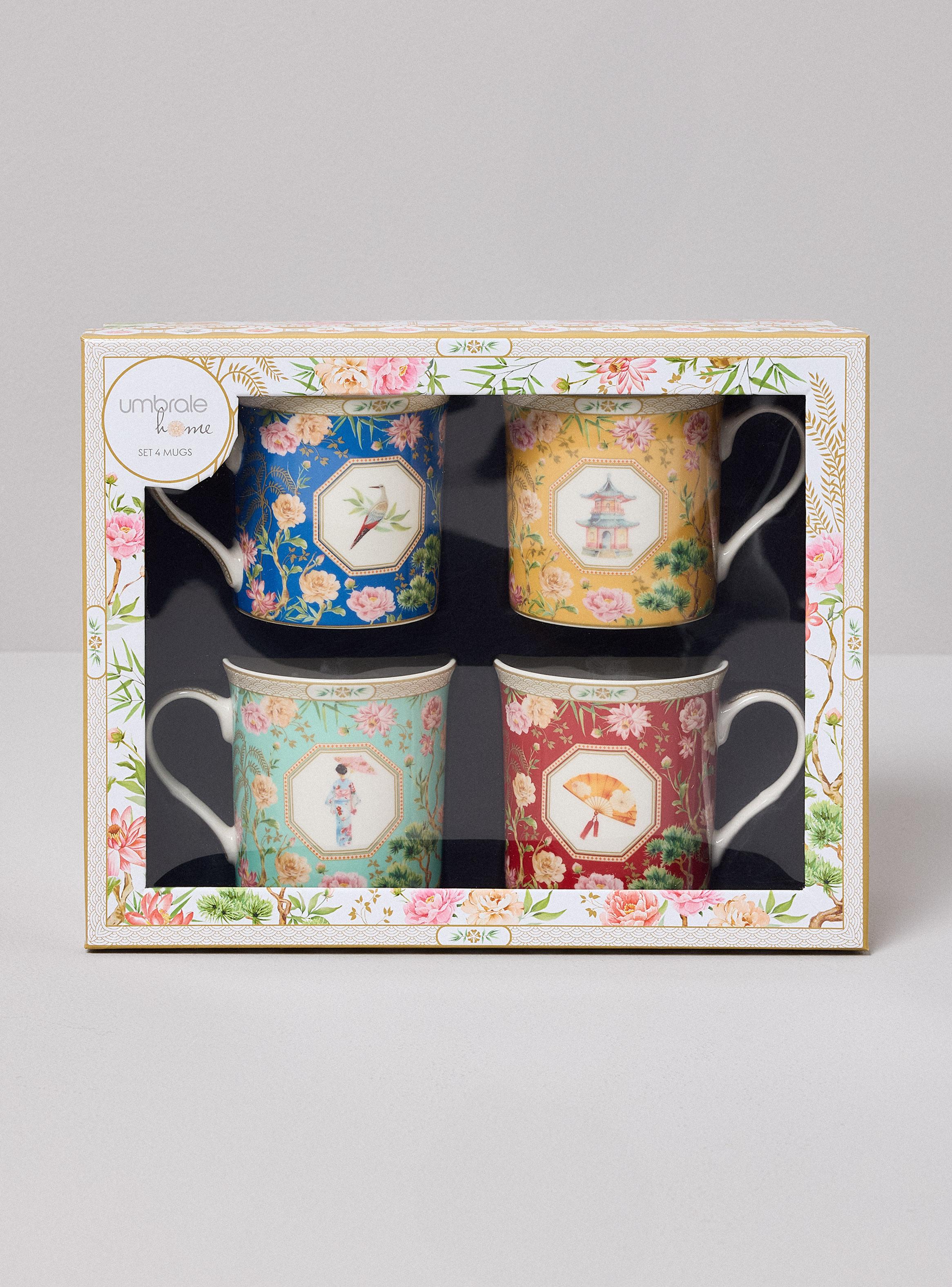 Set 4 Mugs Oriental-6