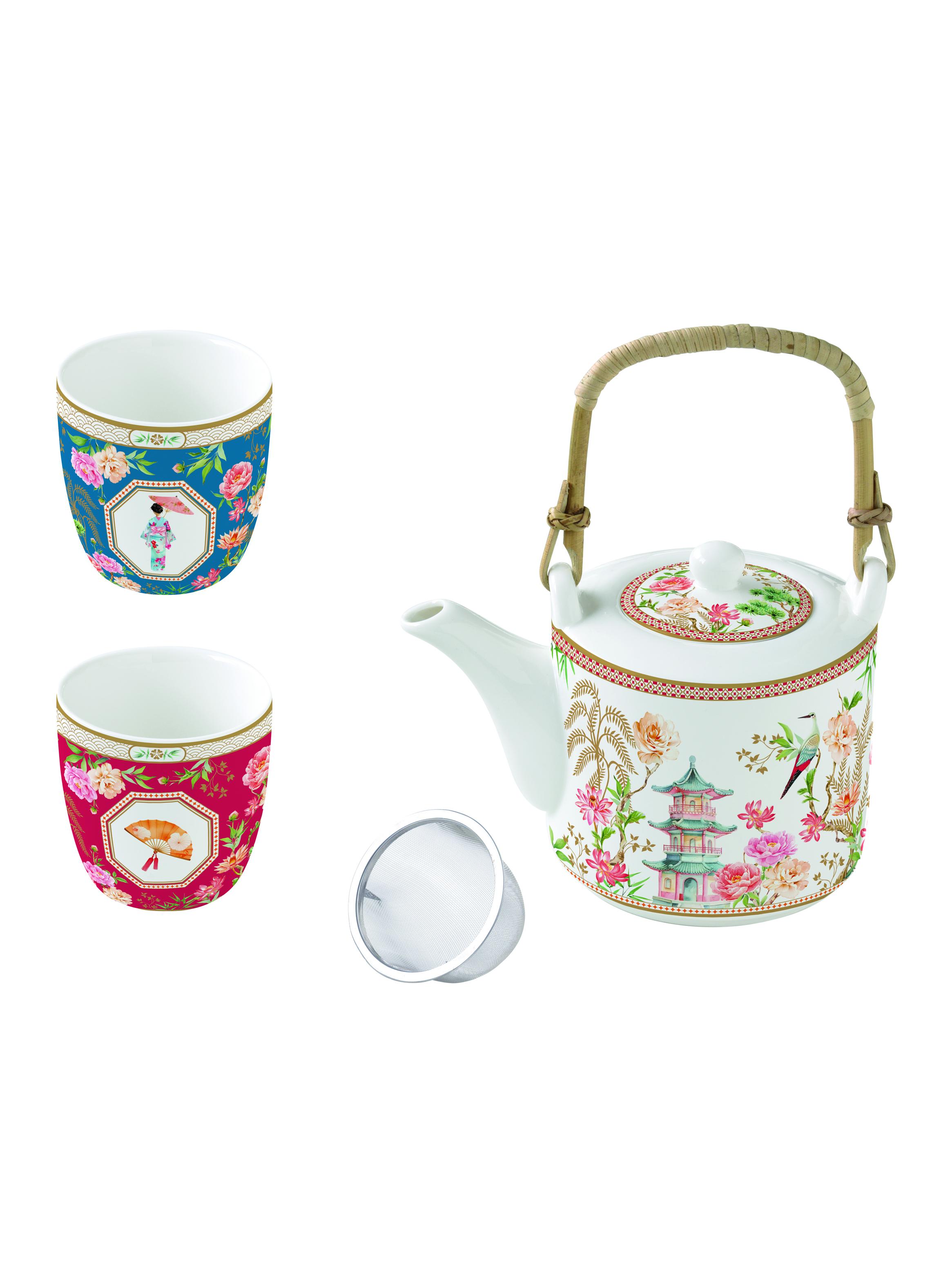 Set Tetera + 2 Tazas Oriental-0