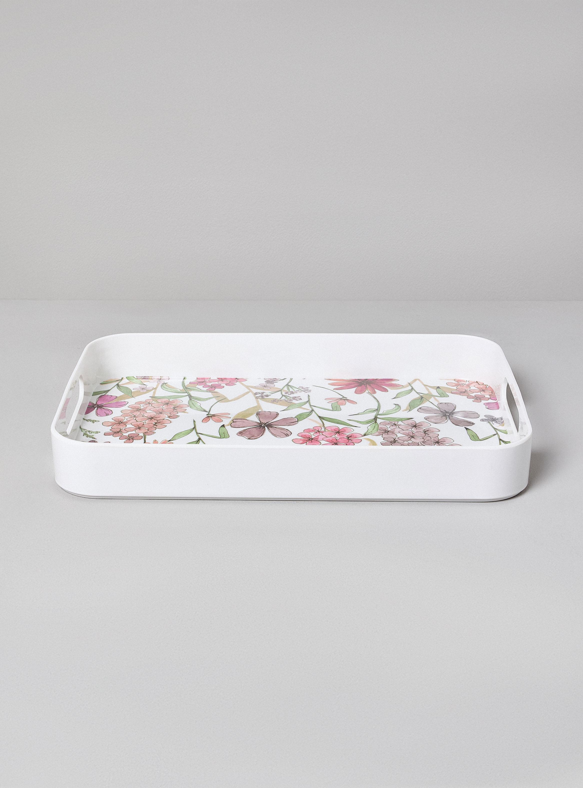 Bandeja 38 cm Melamina Floral-0