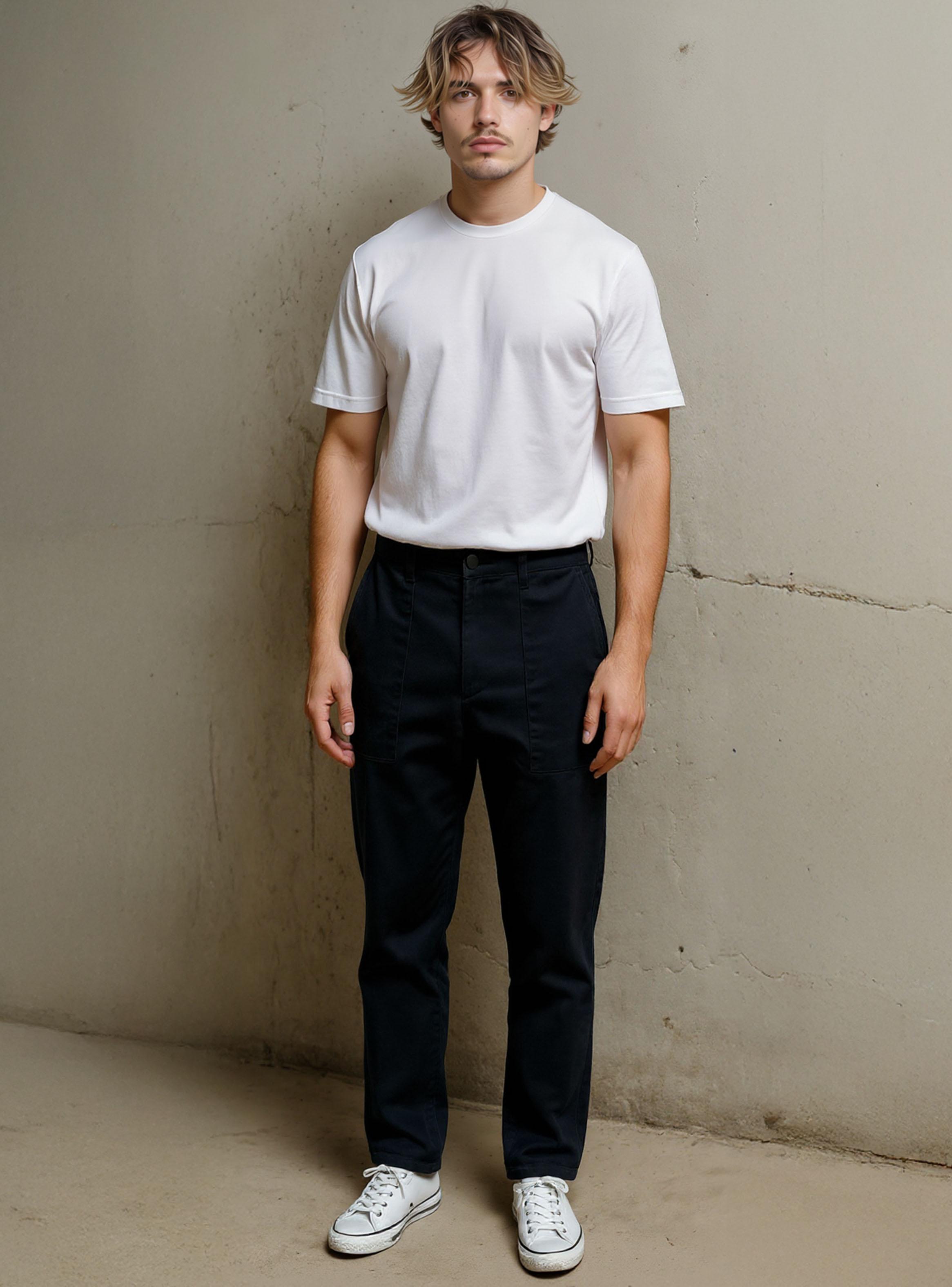 Pantalón Recto Straight Patch Pocket-3