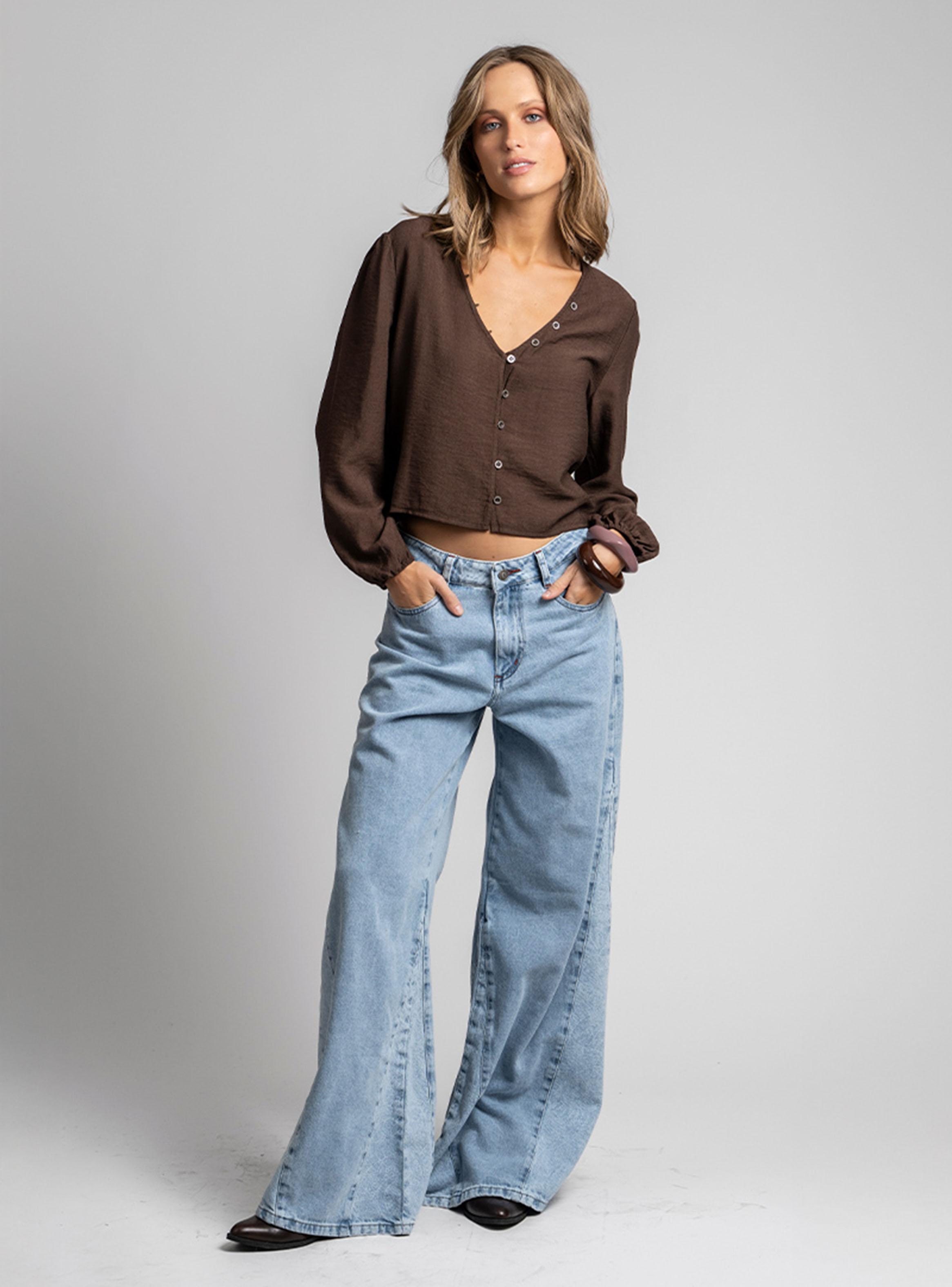 Blusa Texas Café-3