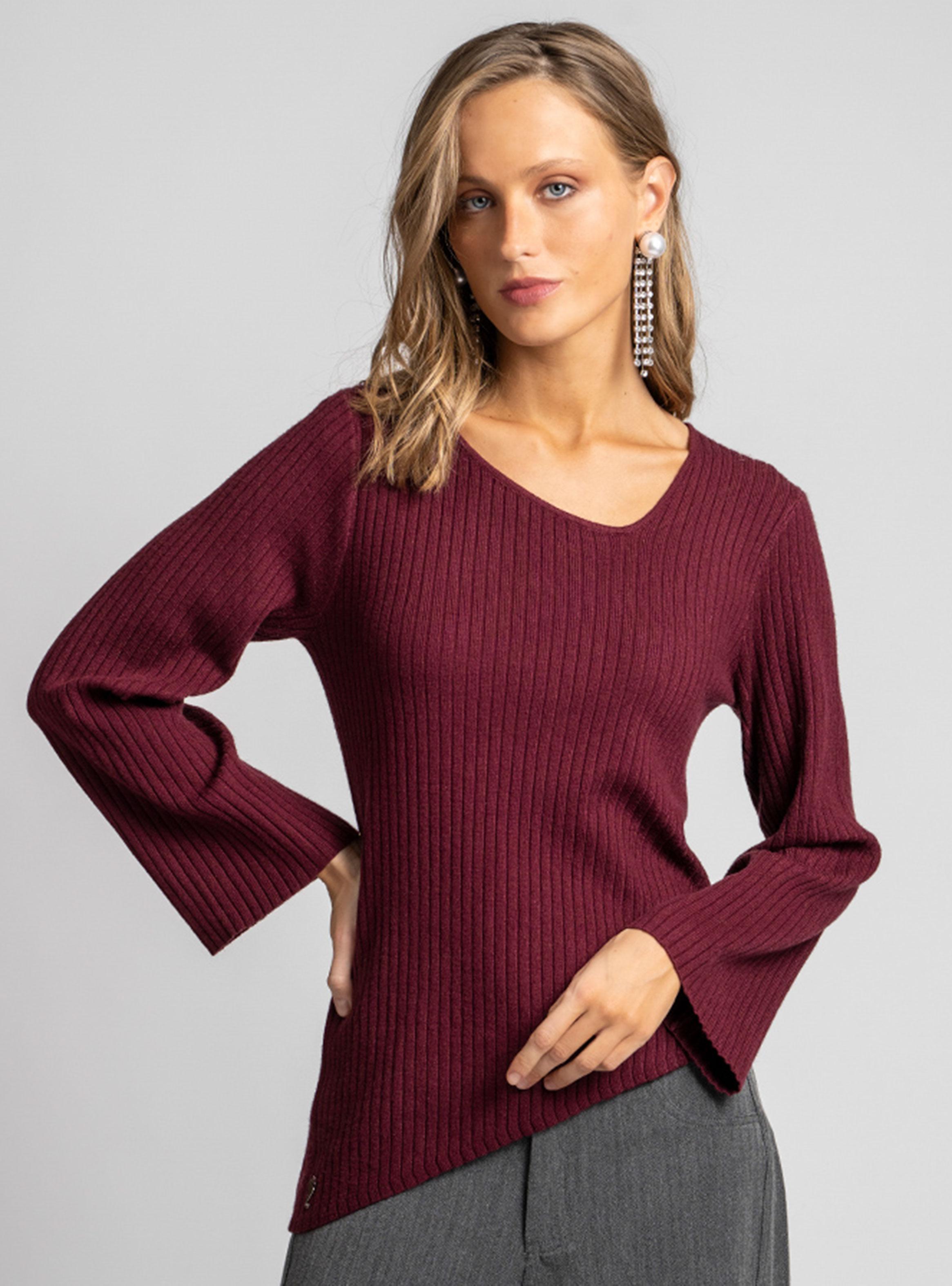 Polera Tejida Alexia Burdeo-2