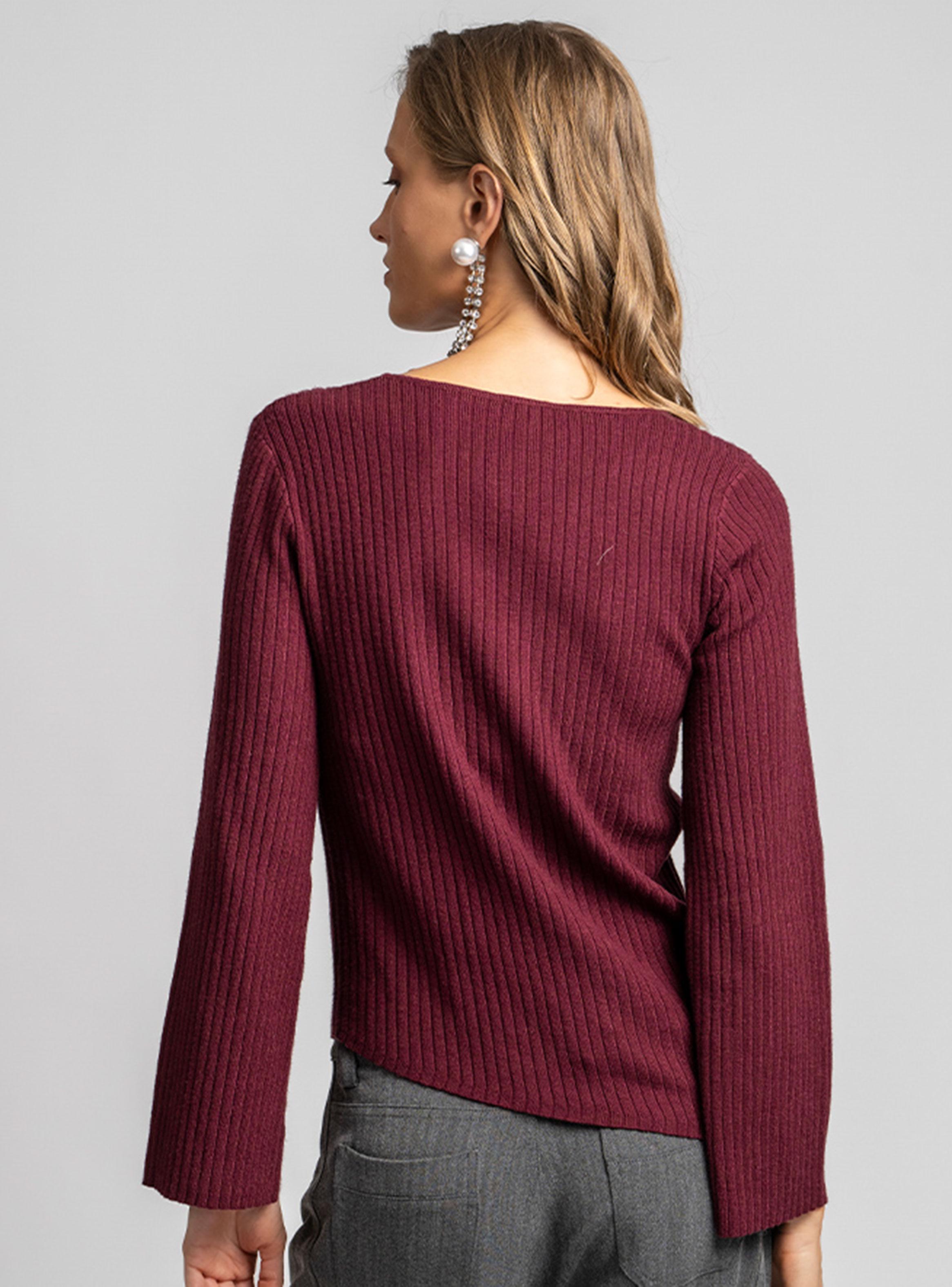 Polera Tejida Alexia Burdeo-1