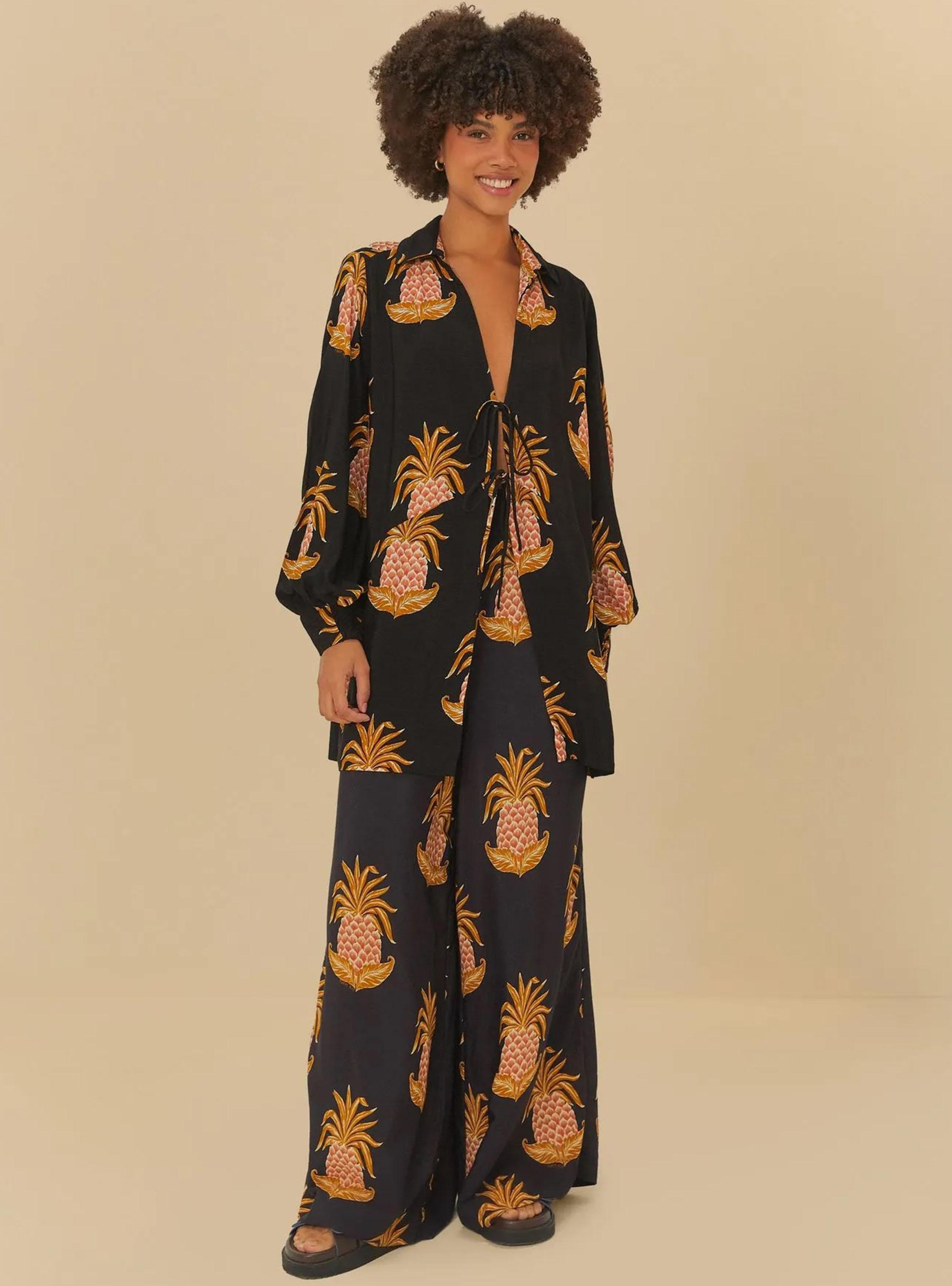 Blusa con Estampado Piñas-2