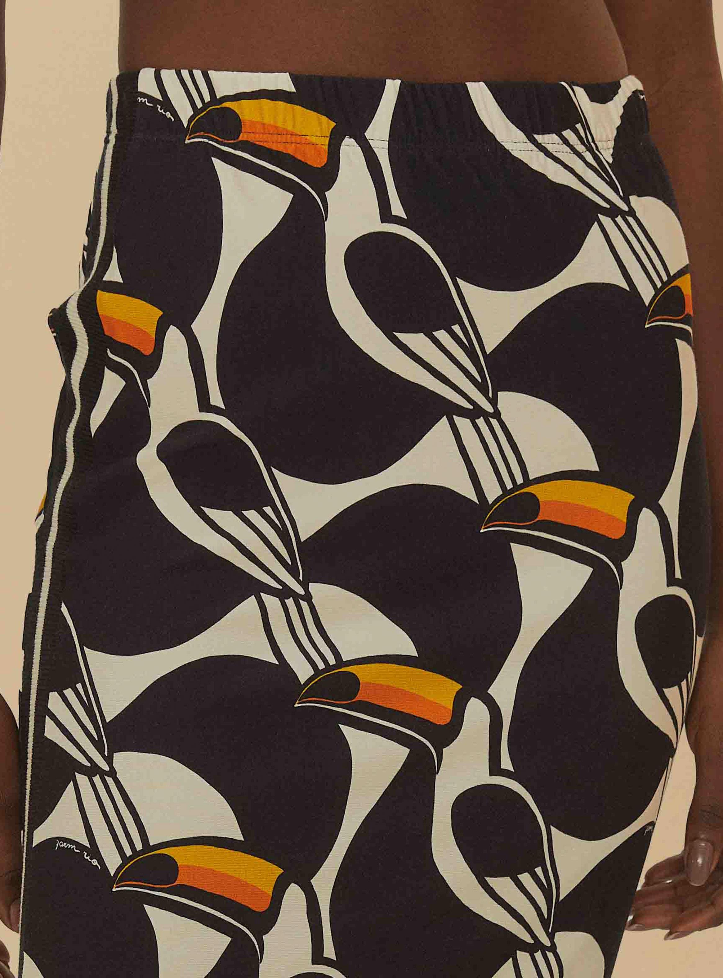 Falda Tubo Midi Diseño Tucán-2