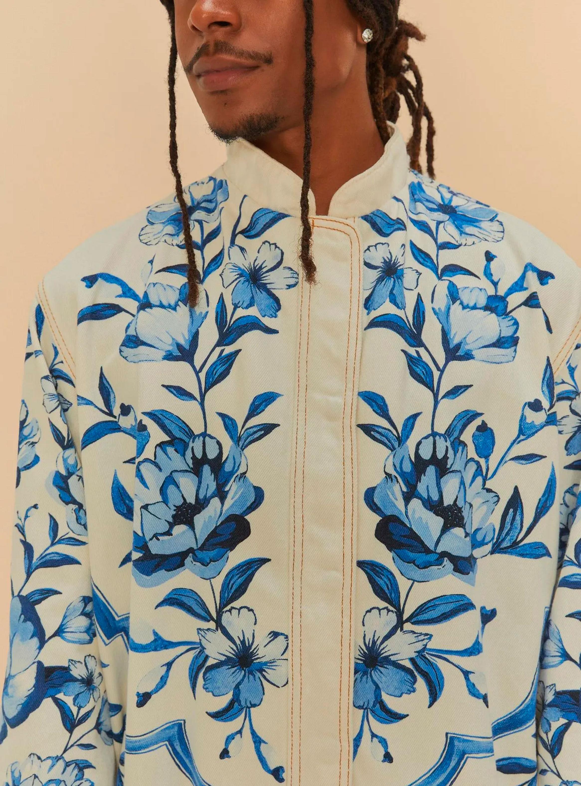 Chaqueta Bomber Diseño Floral-2