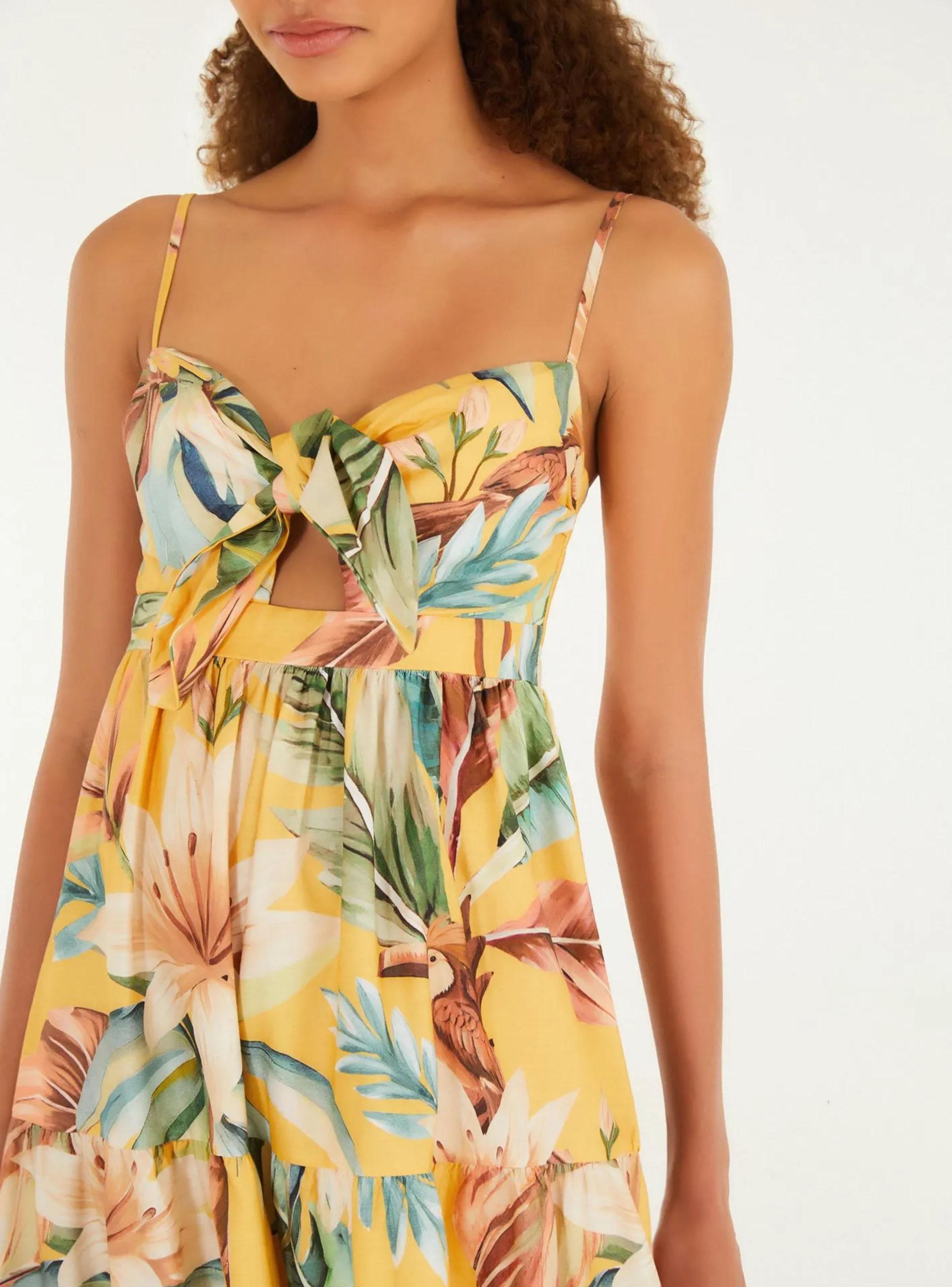 Vestido Midi Estampado Floral-3
