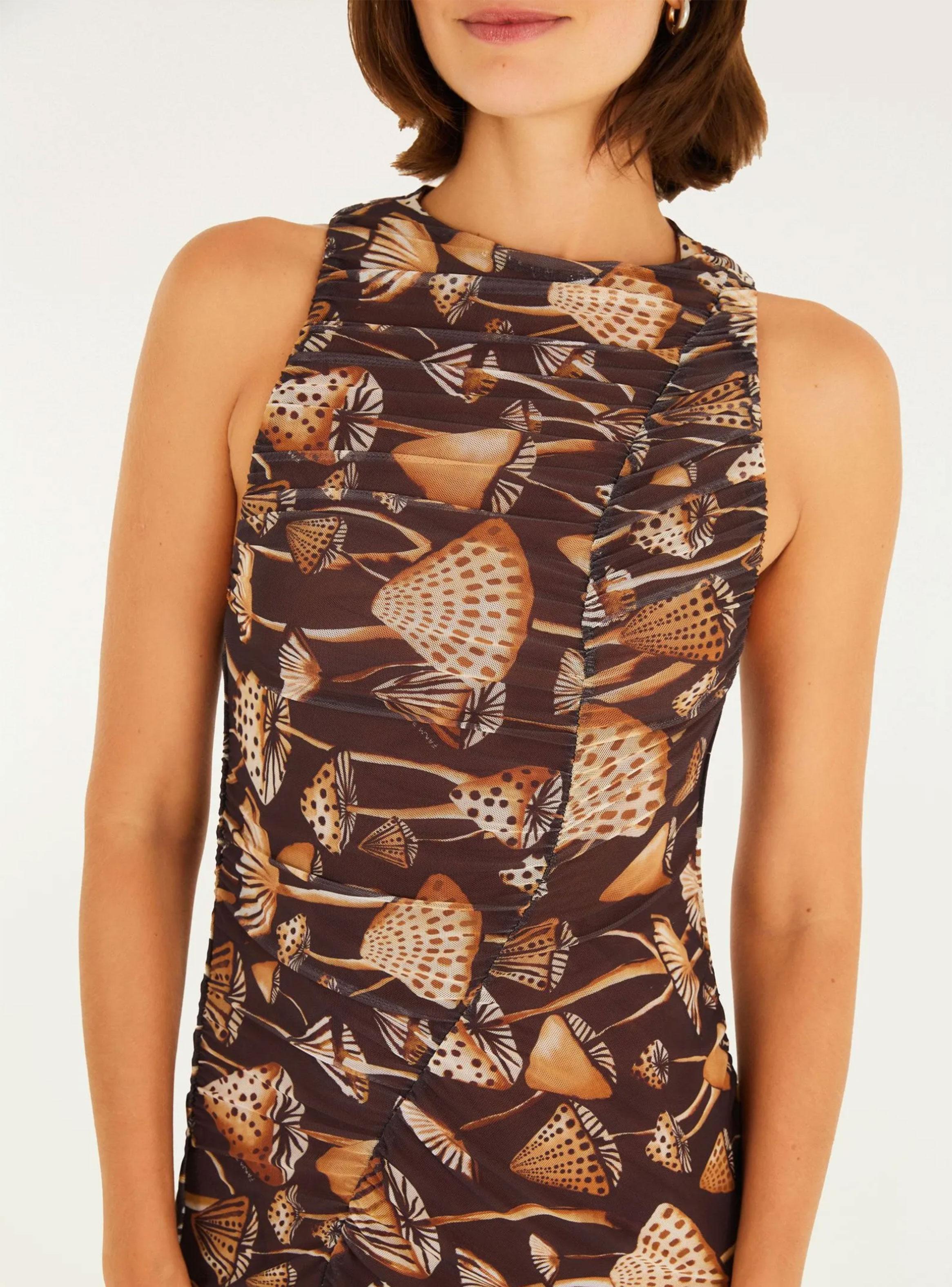 Vestido Full Estampado Escote Cerrado-3