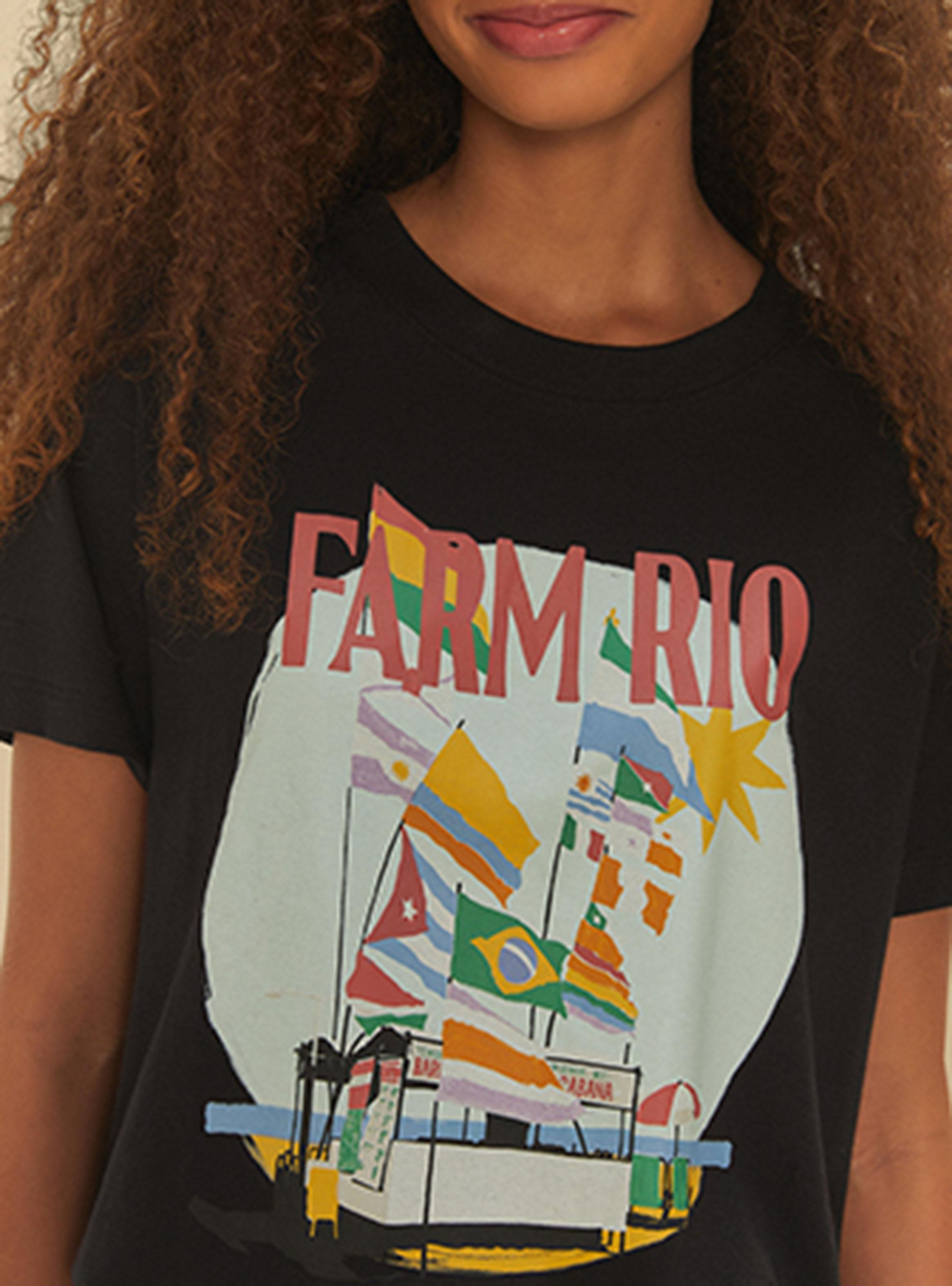Polera Estampada de Manga Corta Color-2