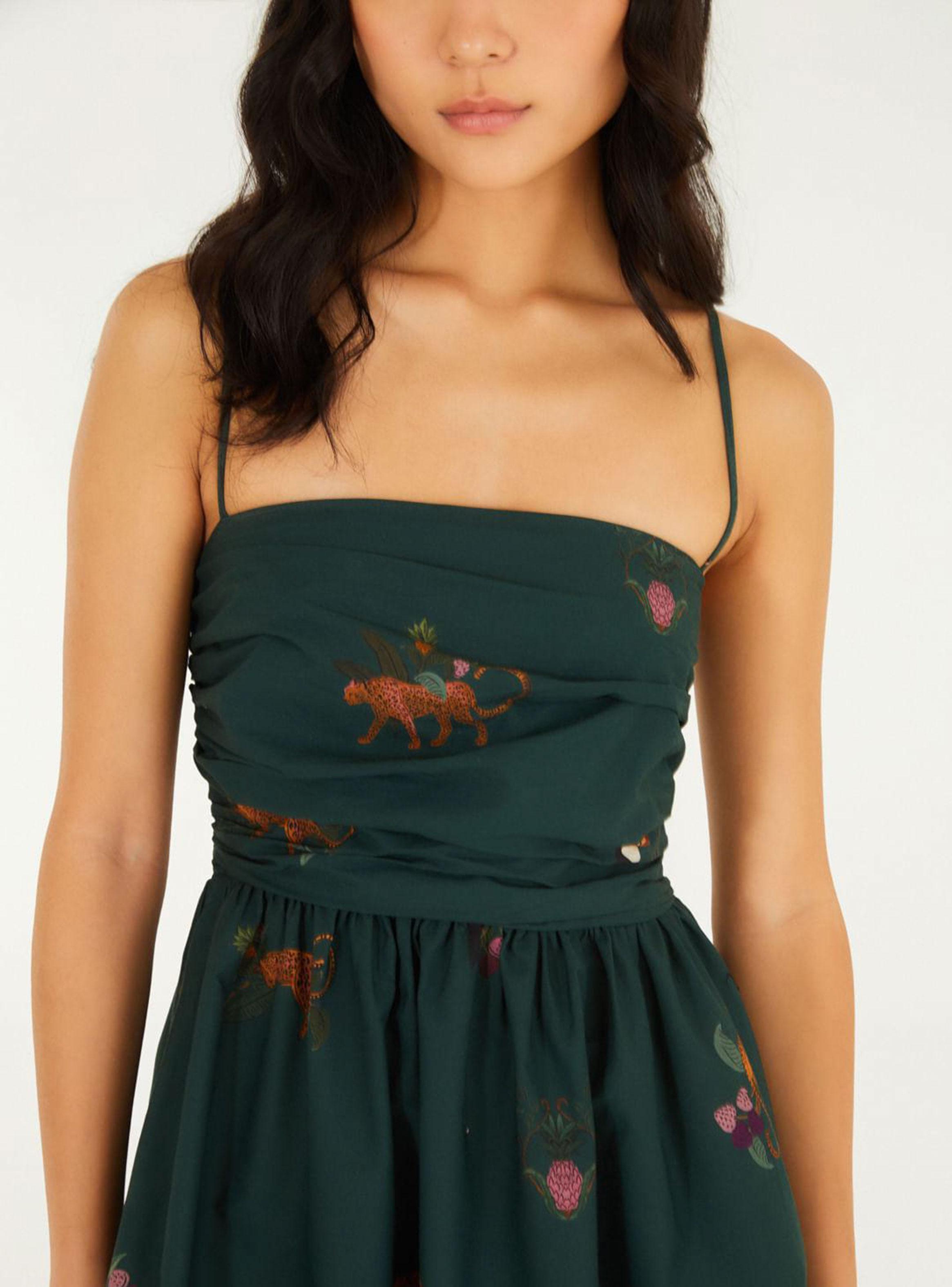 Vestido Corto Falda Aglobada-2
