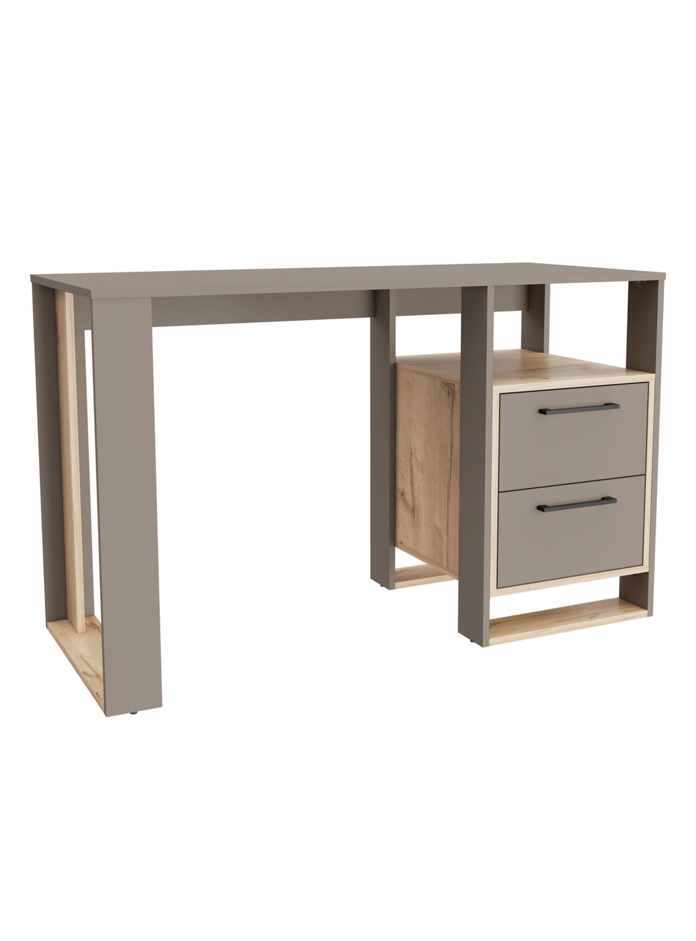 Escritorio Verlot con 2 Cajones Duna Taupe-2