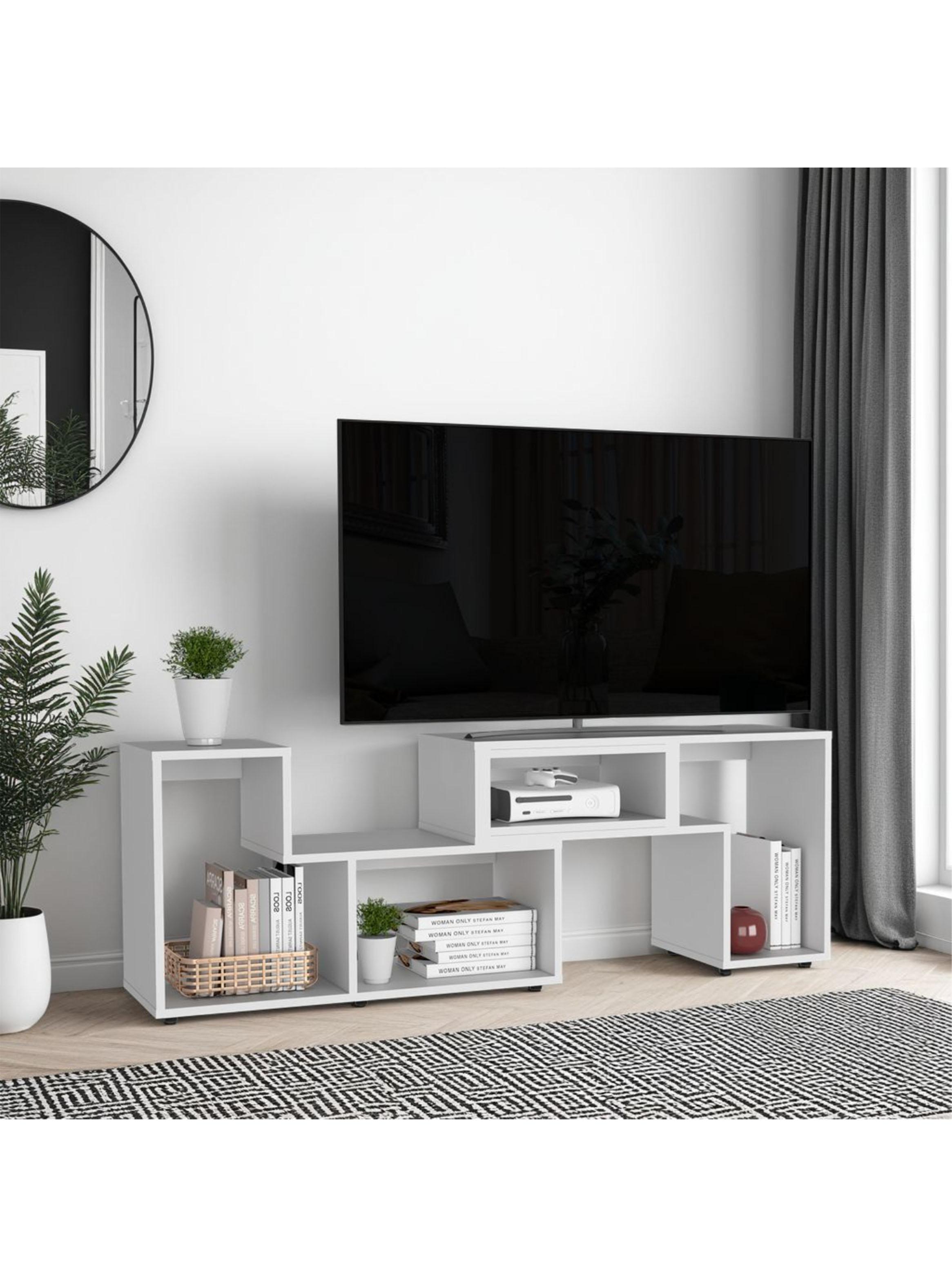 Rack TV 40" Extensible Beijing Blanco-4