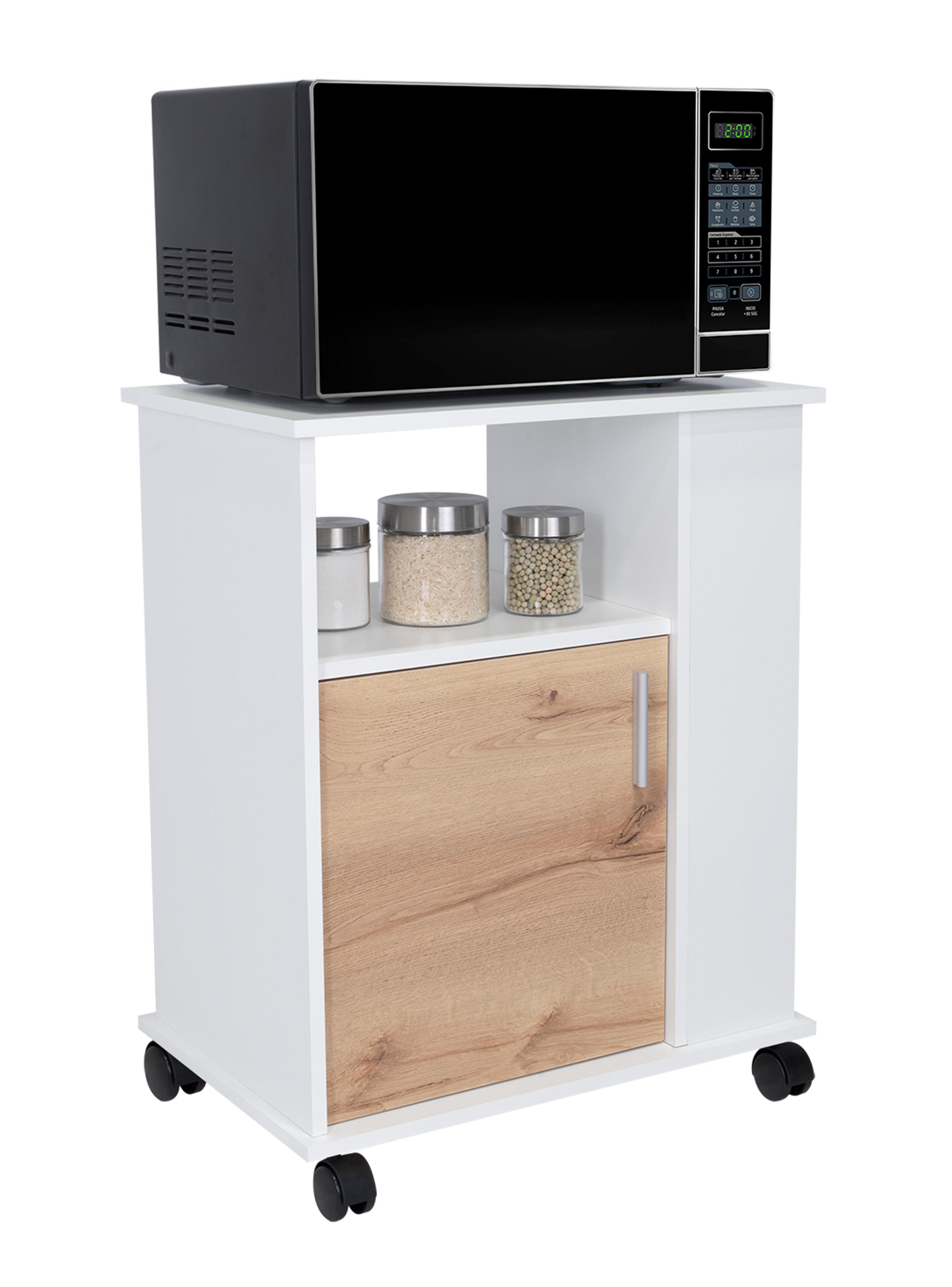 Mueble Microondas Bajo Kit 1 Puerta Blanco-3