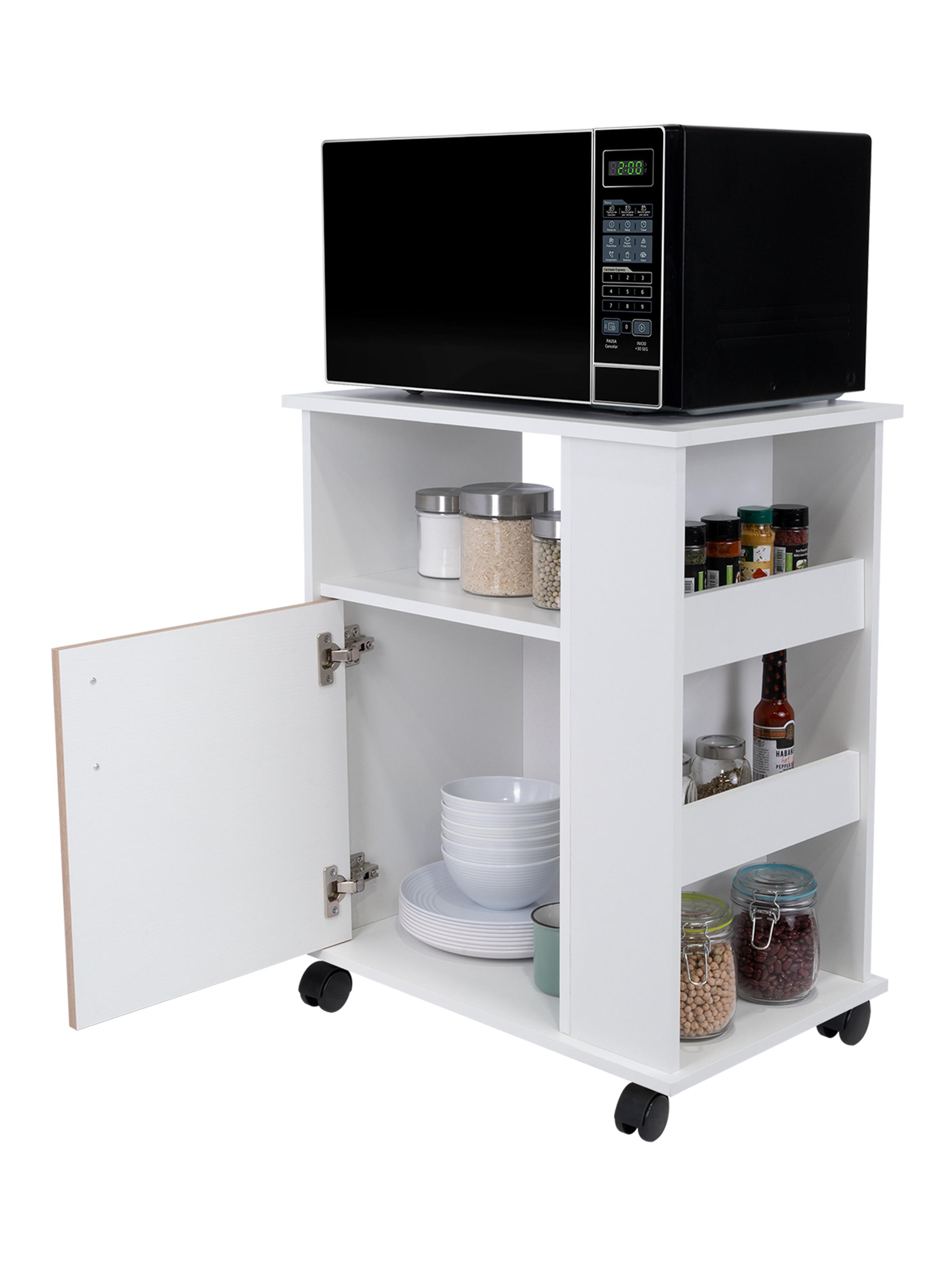 Mueble Microondas Bajo Kit 1 Puerta Blanco-4