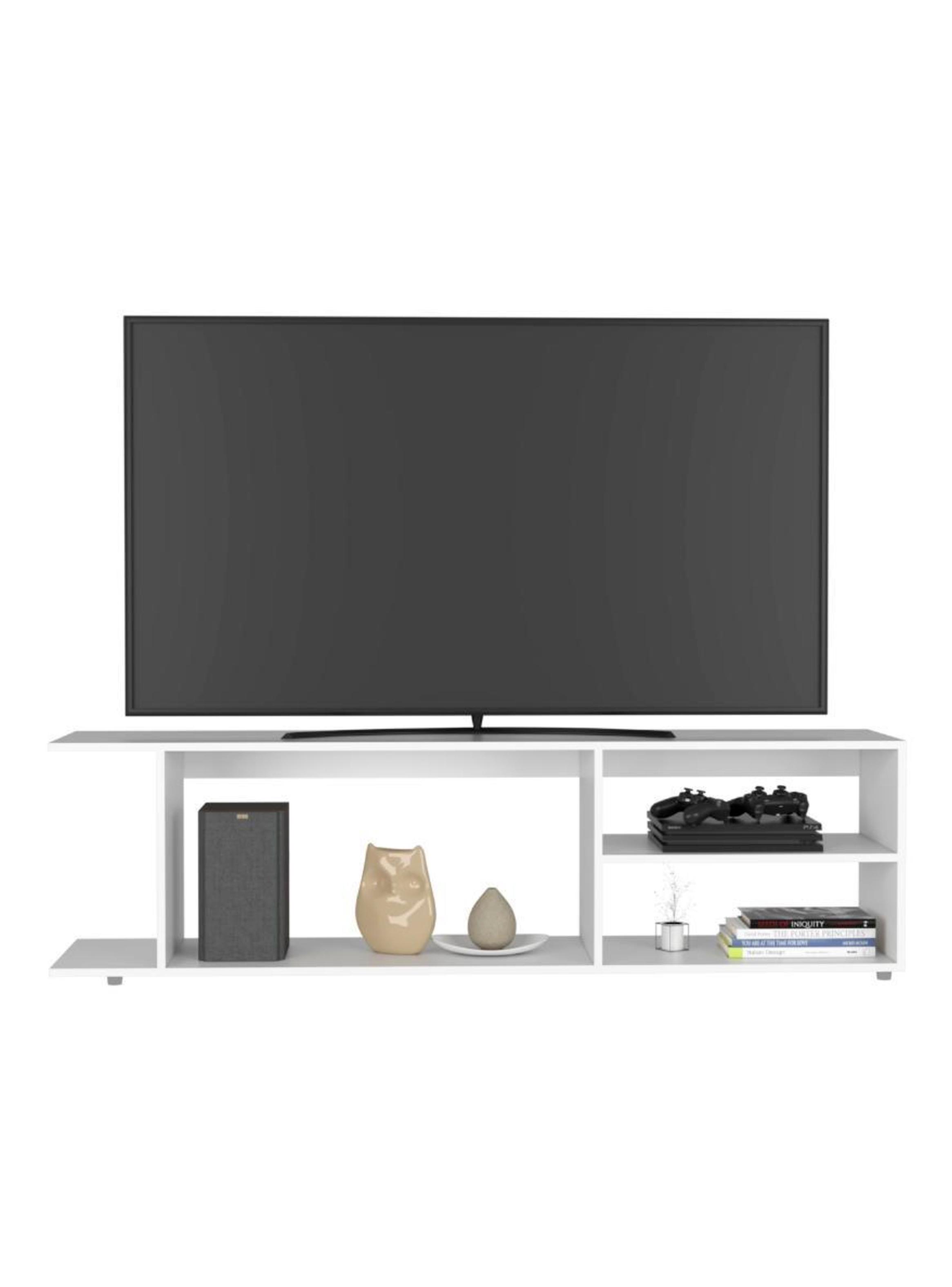 Rack TV 70" 1 Repisa Goodwood Blanco-2