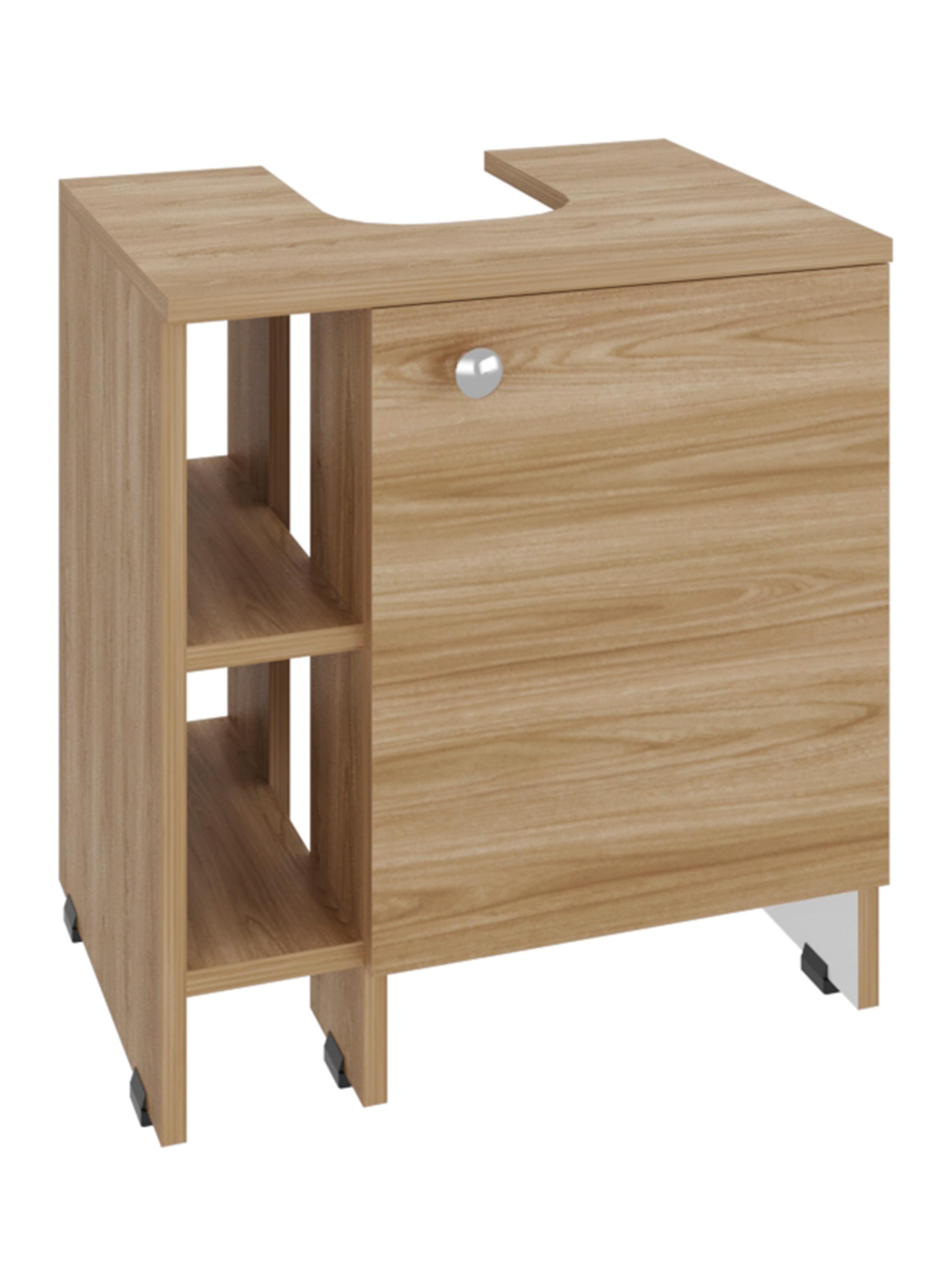 Mueble Lavamanos Basic 1 Puerta Fresno Europeo-0