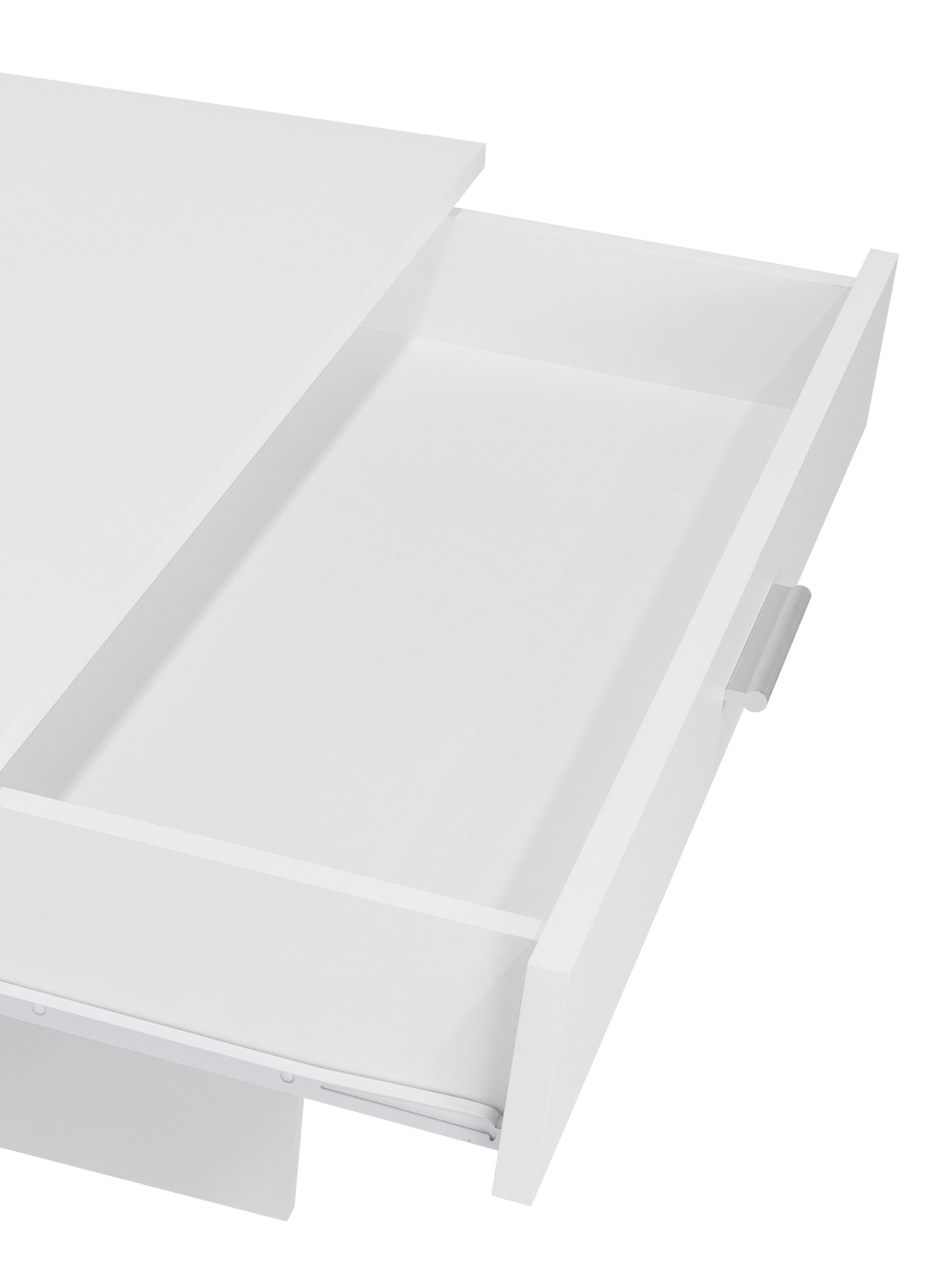 Escritorio 1 Cajón Blanco-4