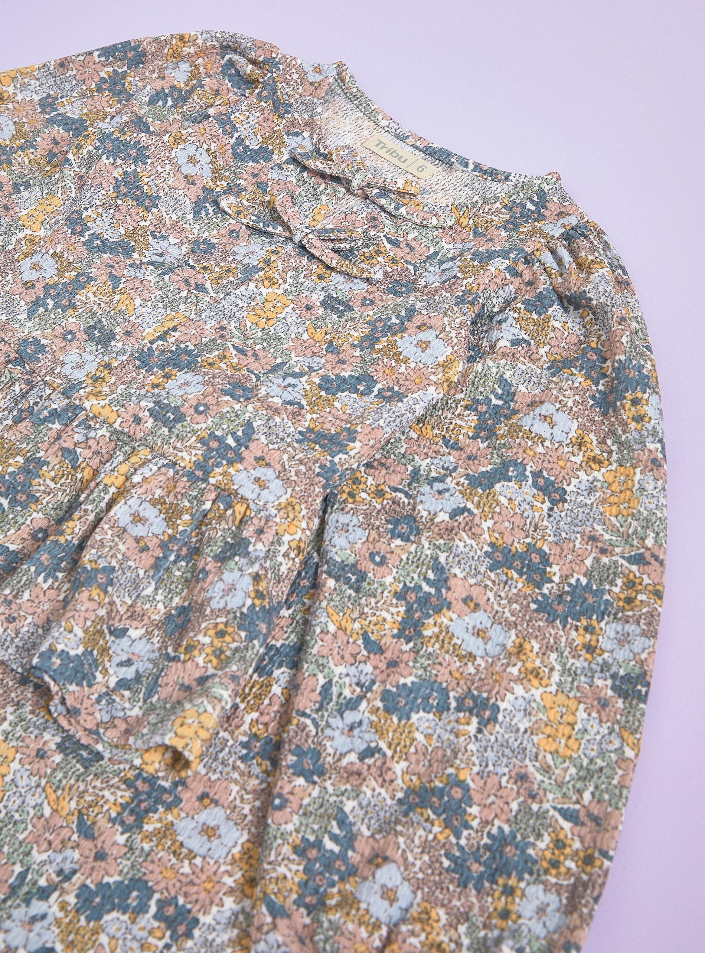 Conjunto Blusa Doble Moñito y Pantalón Estampado-3