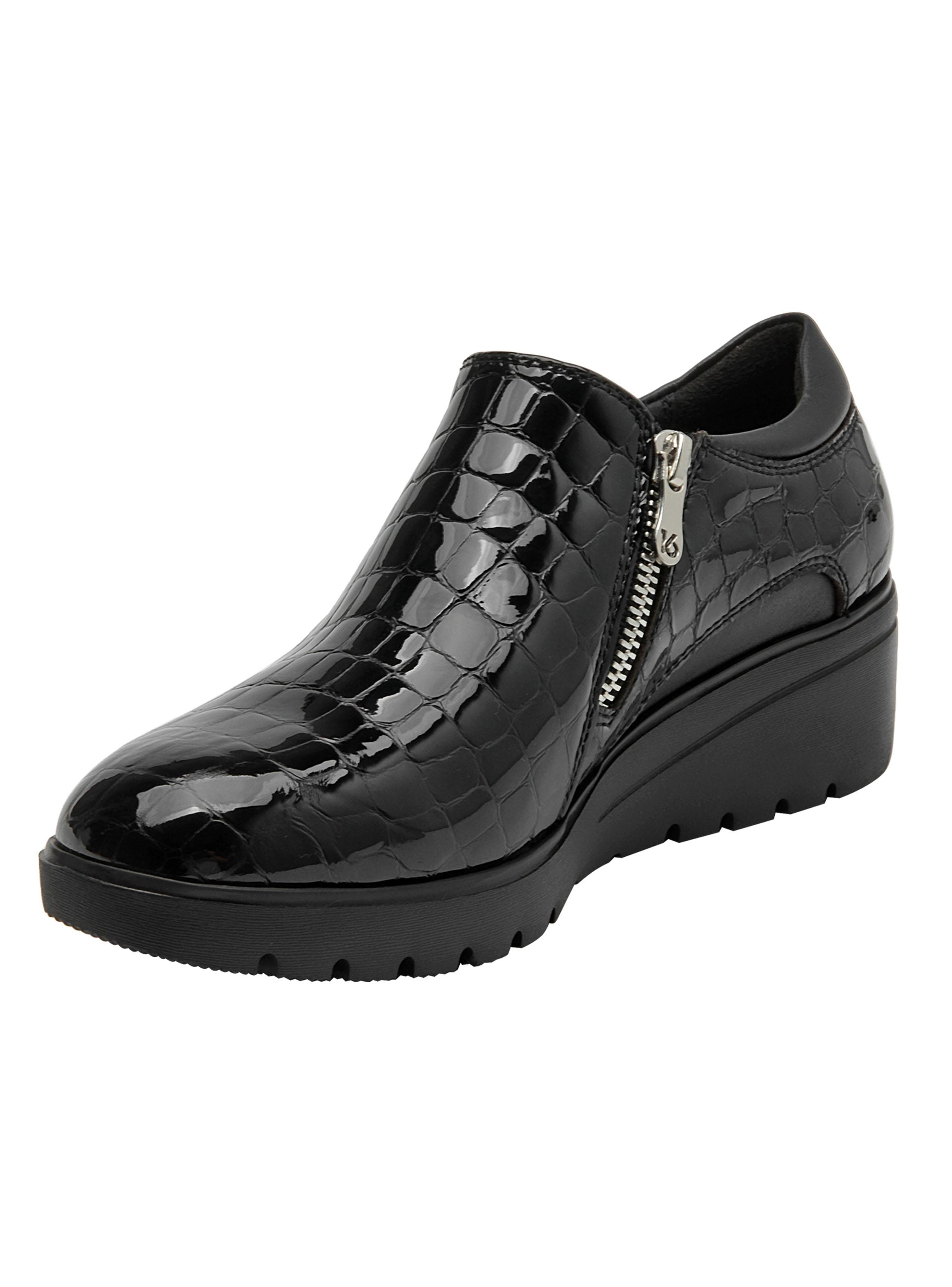 Zapato Casual Texturizado Charol Cuero Mujer-2