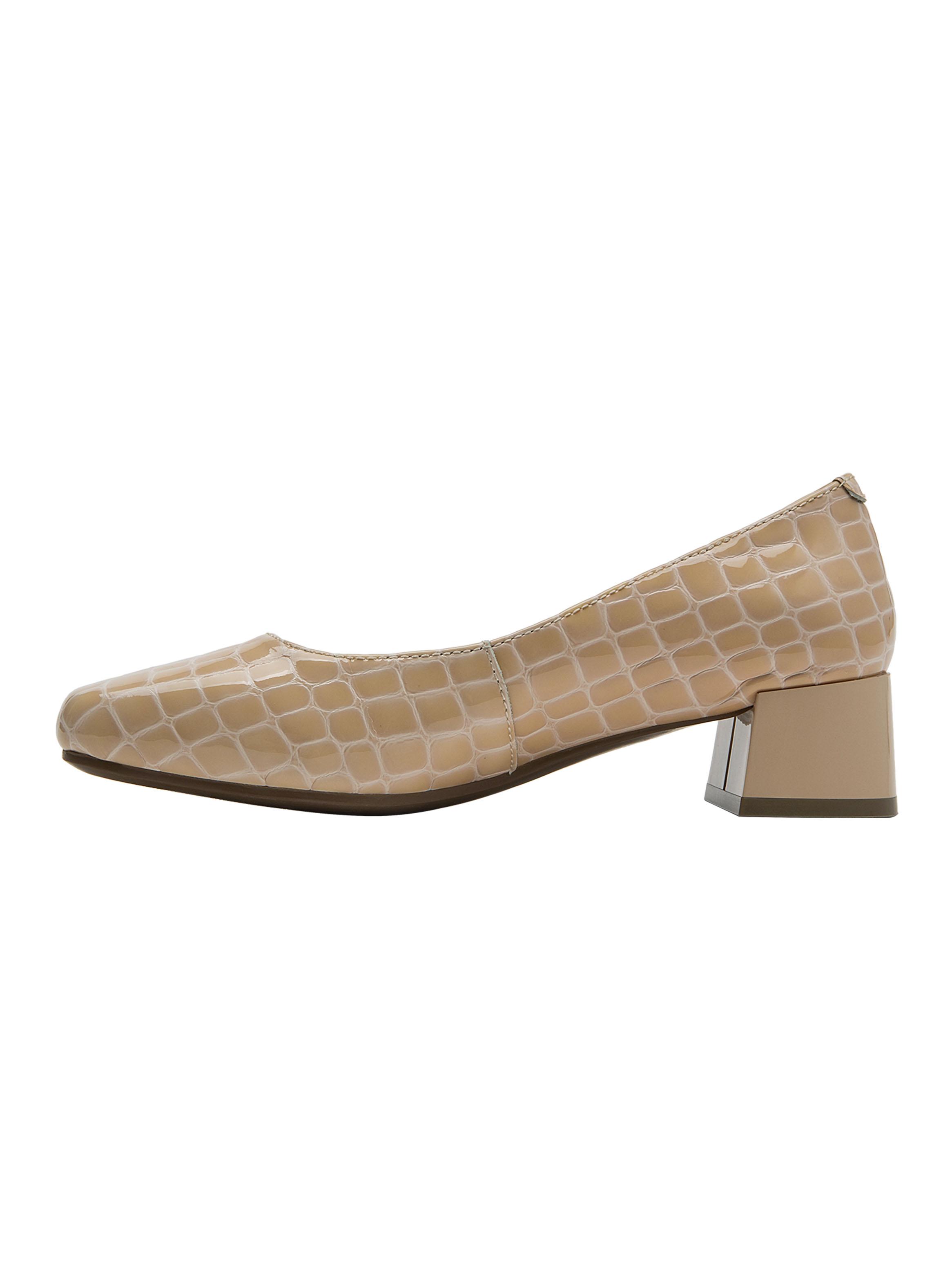 Zapato Casual de Vestir Charol Taco cuadrado Mujer-2