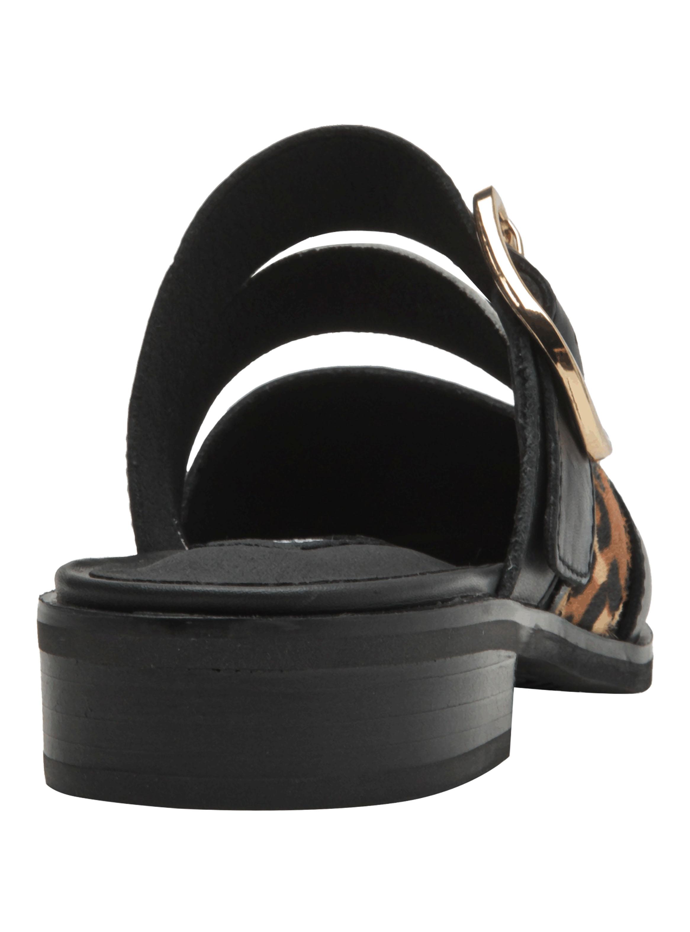 Zapato Casual Detalla Correa Animal Print Pom0071 Mujer-4