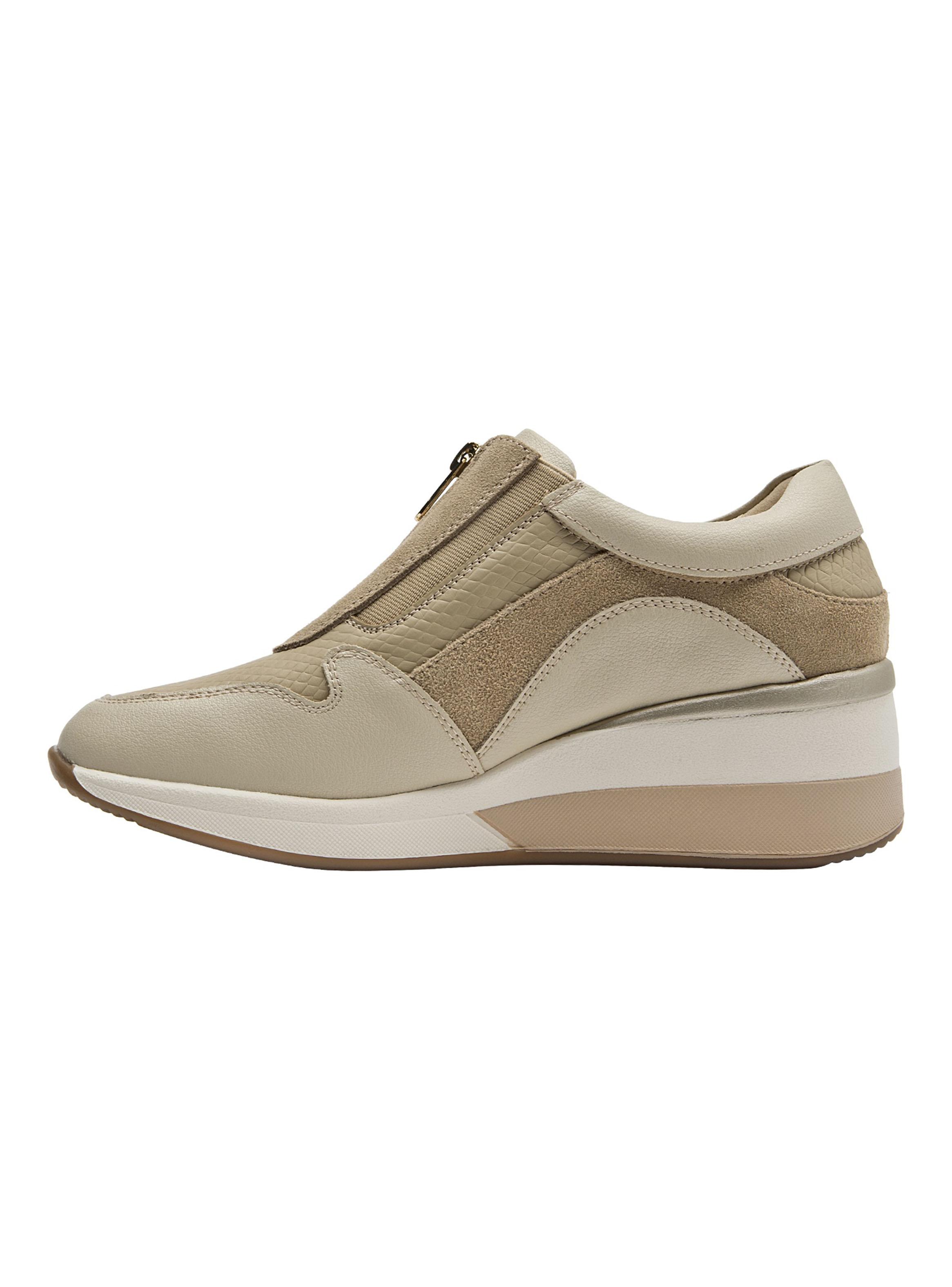 Zapatilla Urbana Taco Chino Cuero Mujer-2
