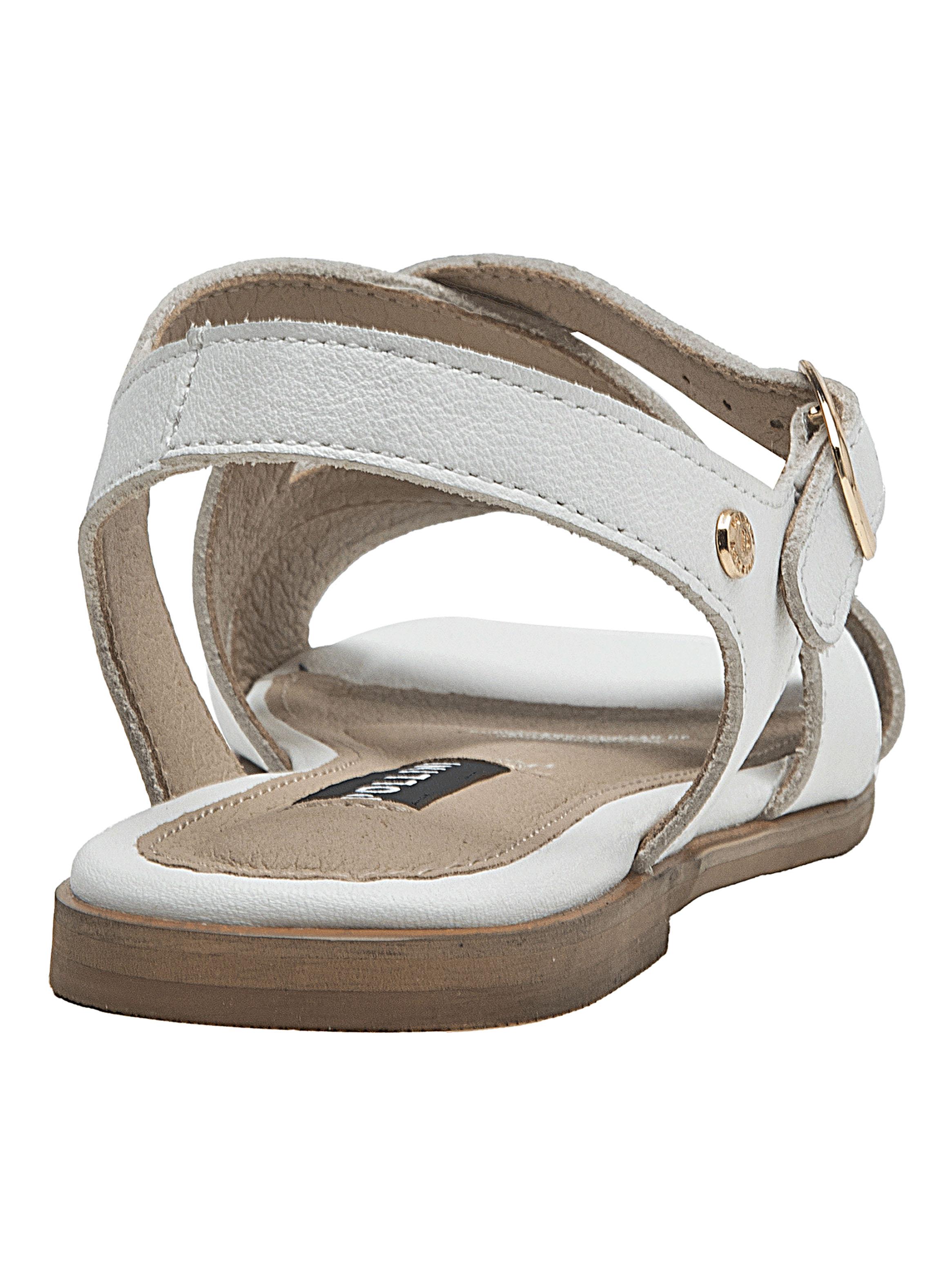 Sandalia Casual Correas Entrecruzadas Cuero Mujer-4
