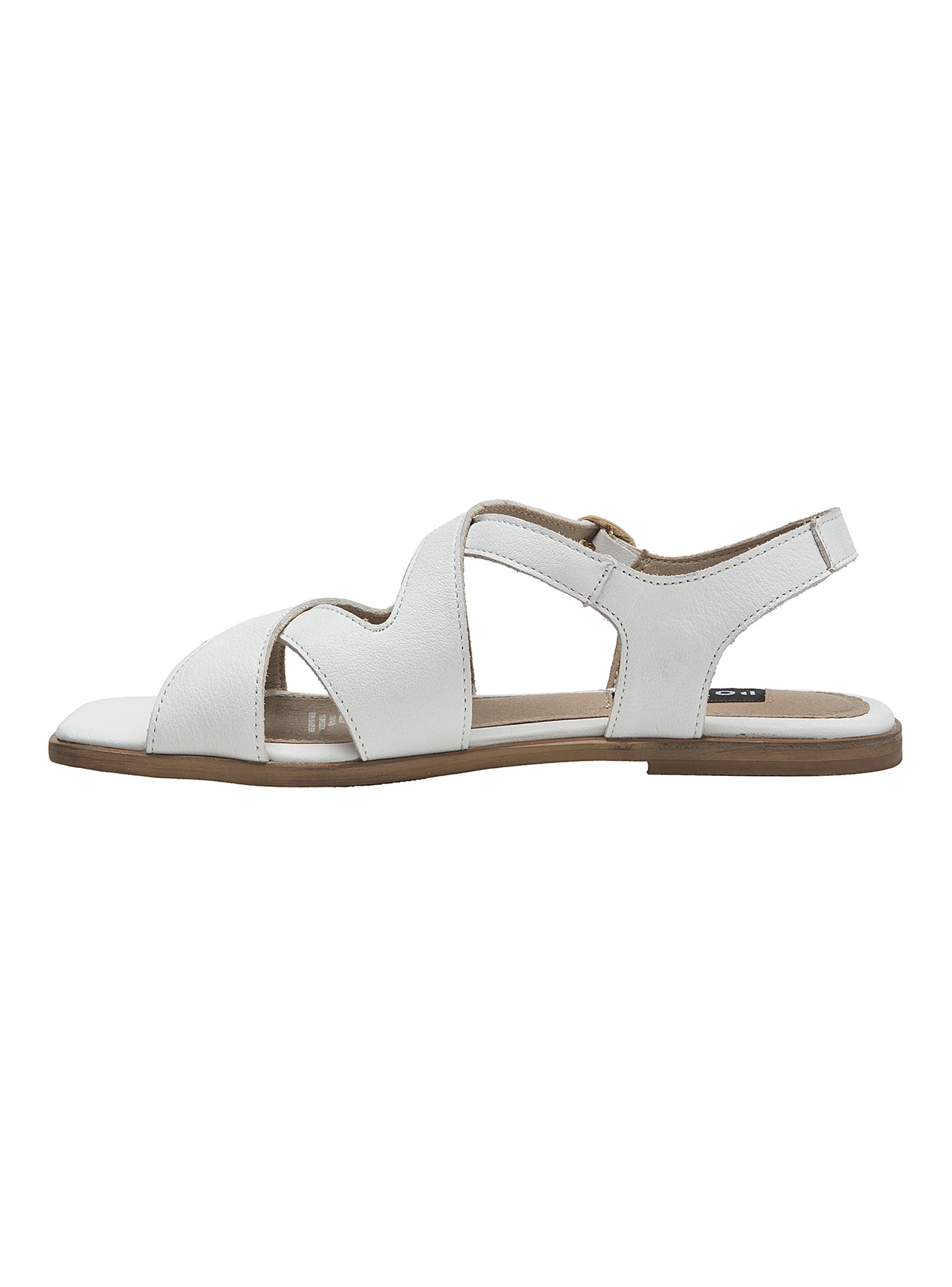 Sandalia Casual Correas Entrecruzadas Cuero Mujer-2